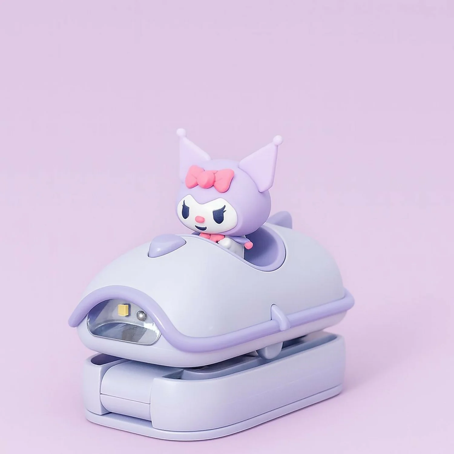 purple Mini Folding LED Night Light Cute Cartoon Desk Lamp for Kids & Bedside - Image 6