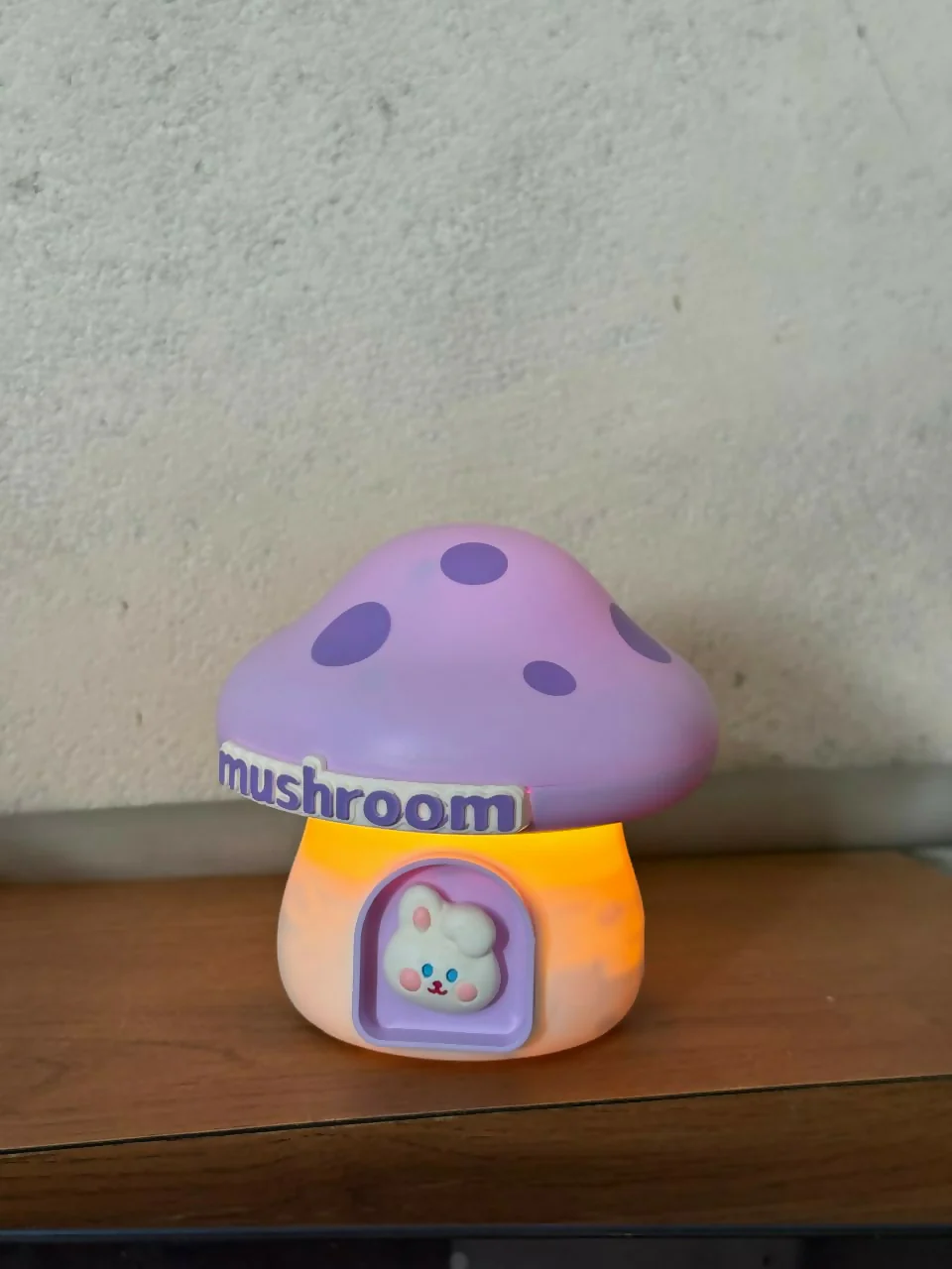 Purple Mushroom LED Study Lamp with Pencil Sharpener & USB Charging - Image 6