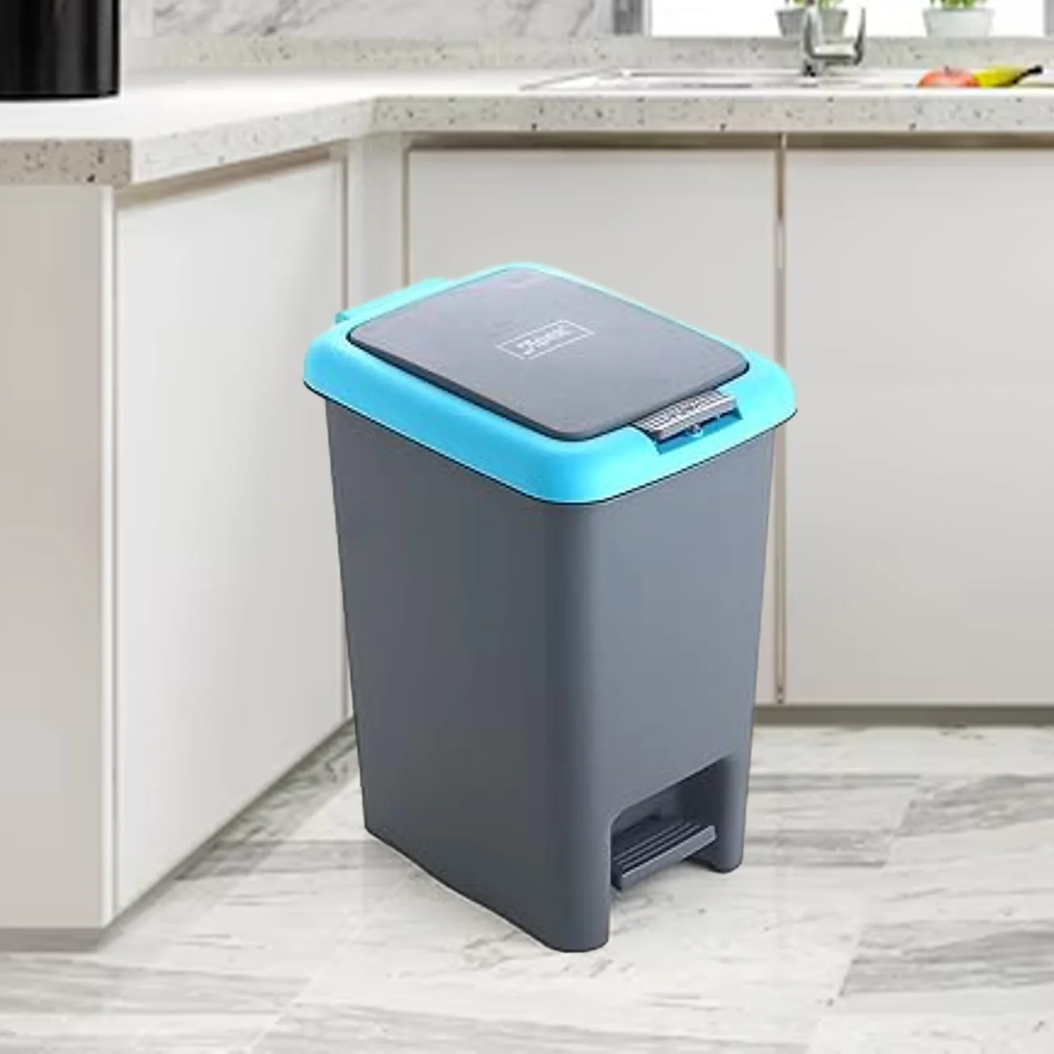 Apex Plastic Push N Pedal Dust Bin 6.5 Liters (1 Pc / Mix Color) - Image 6