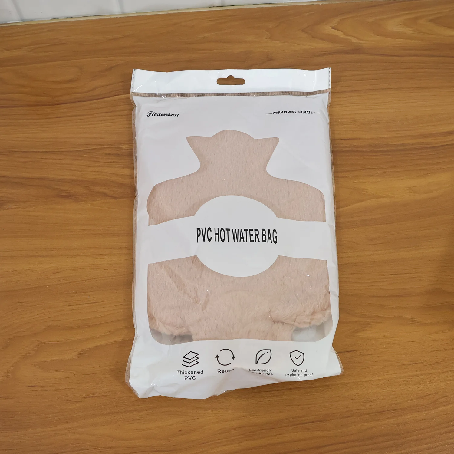 PVC Hot Water Bag with Soft Fur Cover (1 Pc) - Image 10