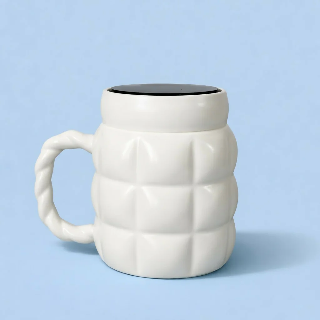 Queen Printed Ceramic Mug with Mirror Base Coffee Cup - Image 4