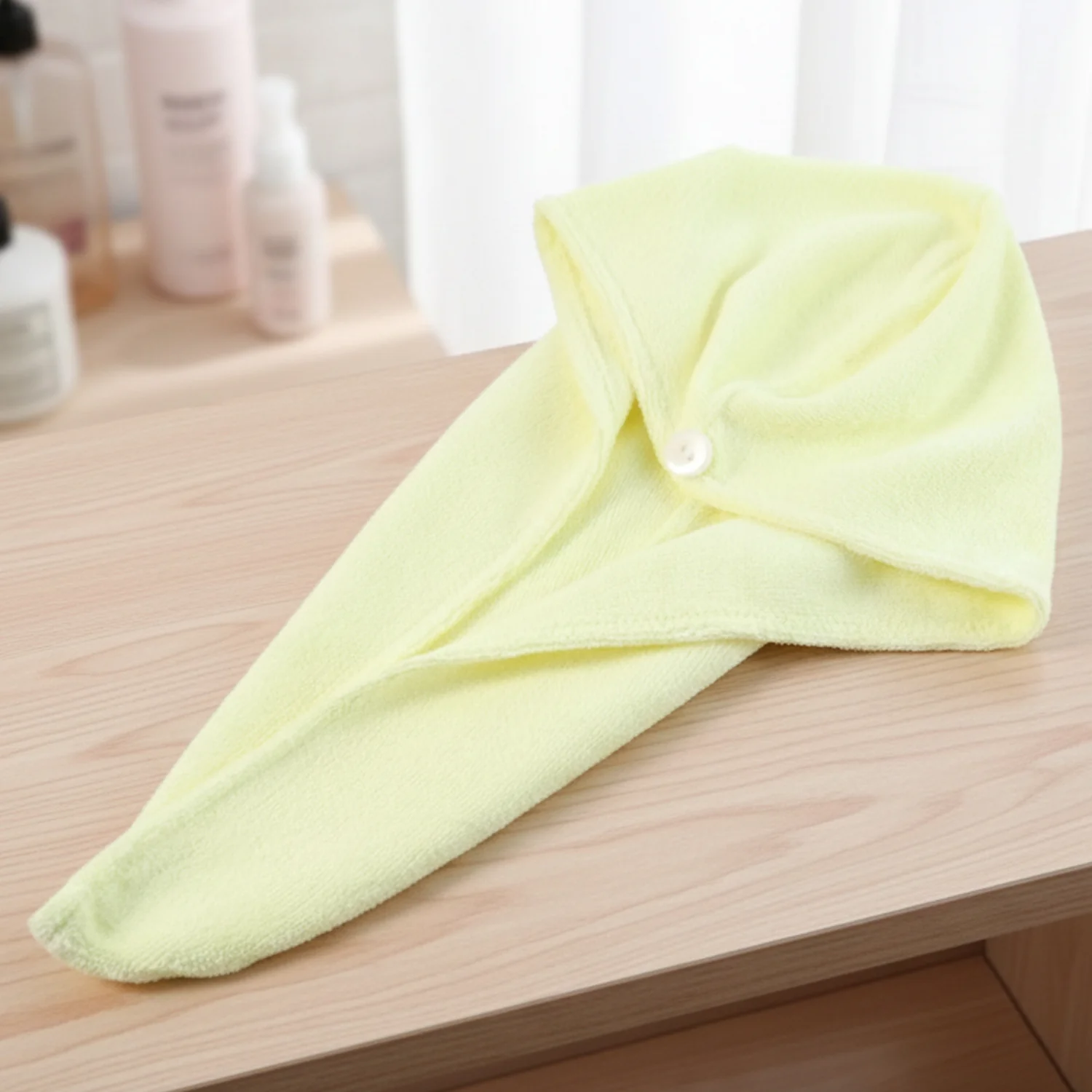 Quick Turban Hair-Drying Absorbent Microfiber Towel (1 Pc / Mix Design) - Image 13