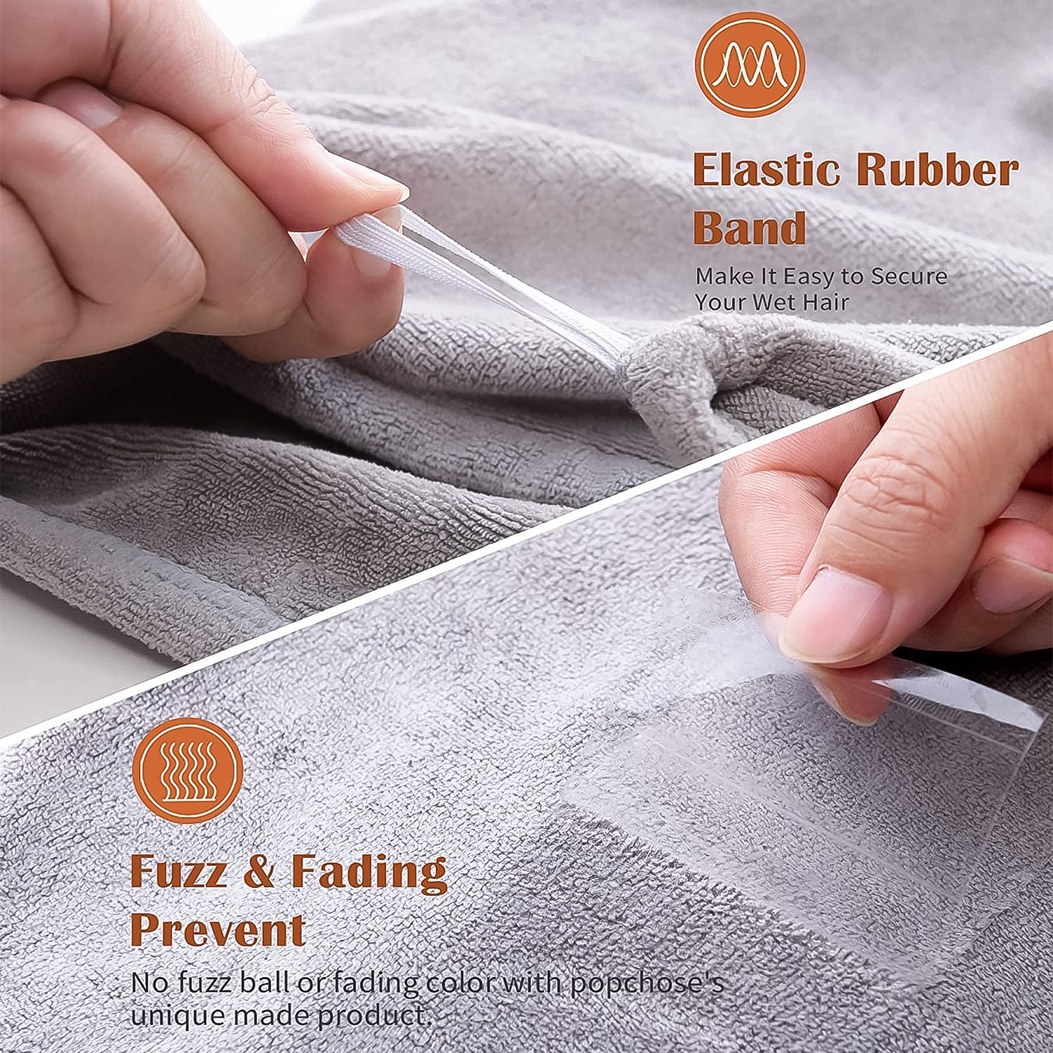 Quick Turban Hair-Drying Absorbent Microfiber Towel (1 Pc / Mix Design) - Image 4