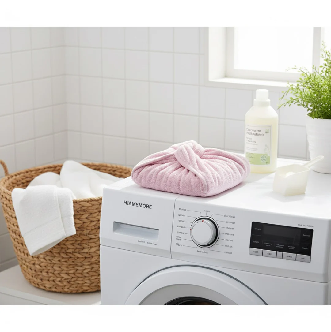 Quick Turban Hair-Drying Absorbent Microfiber Towel (1 Pc / Mix Design) - Image 6
