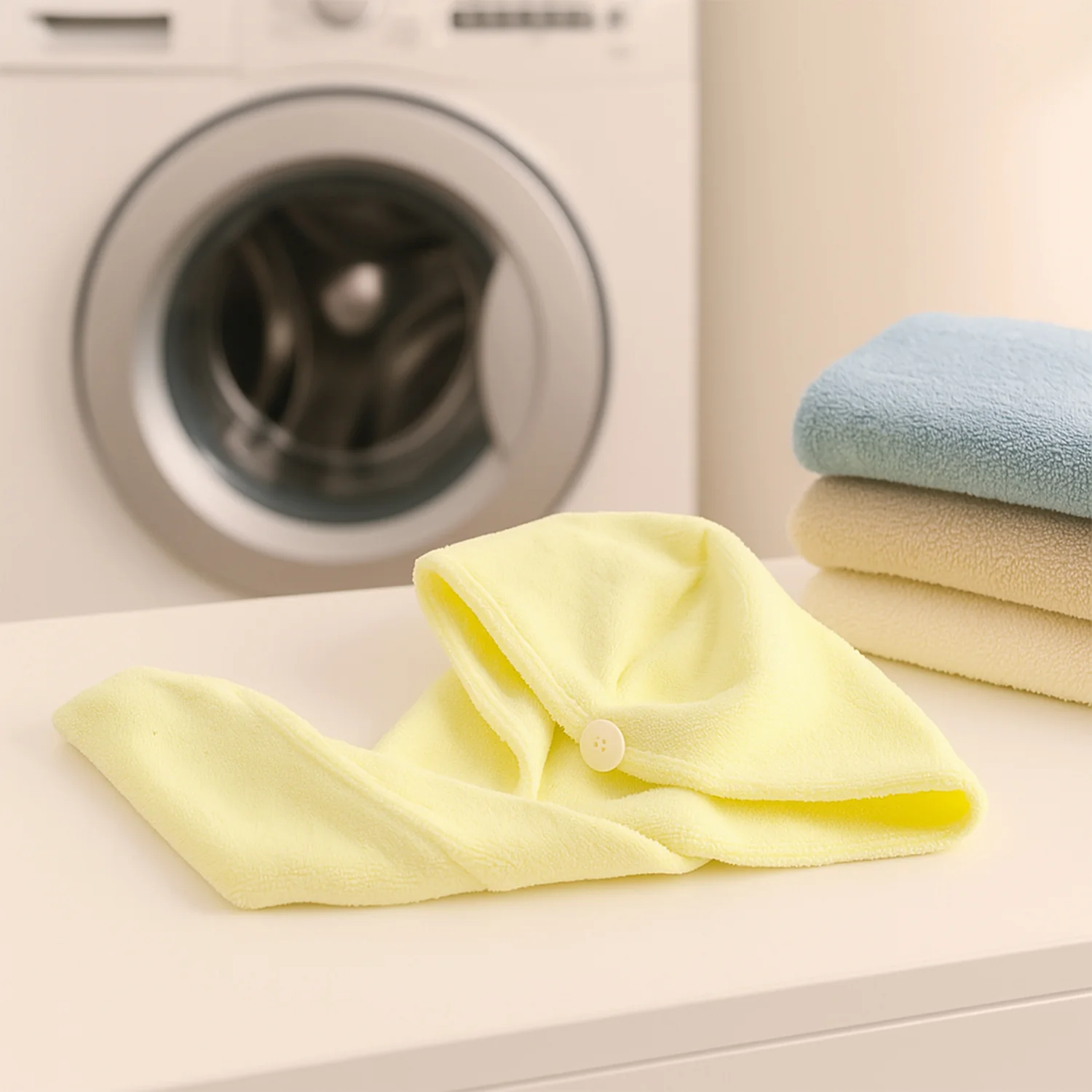 Quick Turban Hair-Drying Absorbent Microfiber Towel (1 Pc / Mix Design) - Image 8