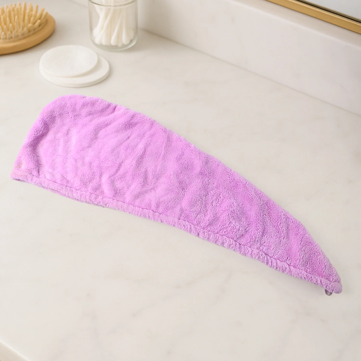 Quick Turban Hair-Drying Absorbent Microfiber Towel (1 Pc / Mix Design) - Image 9