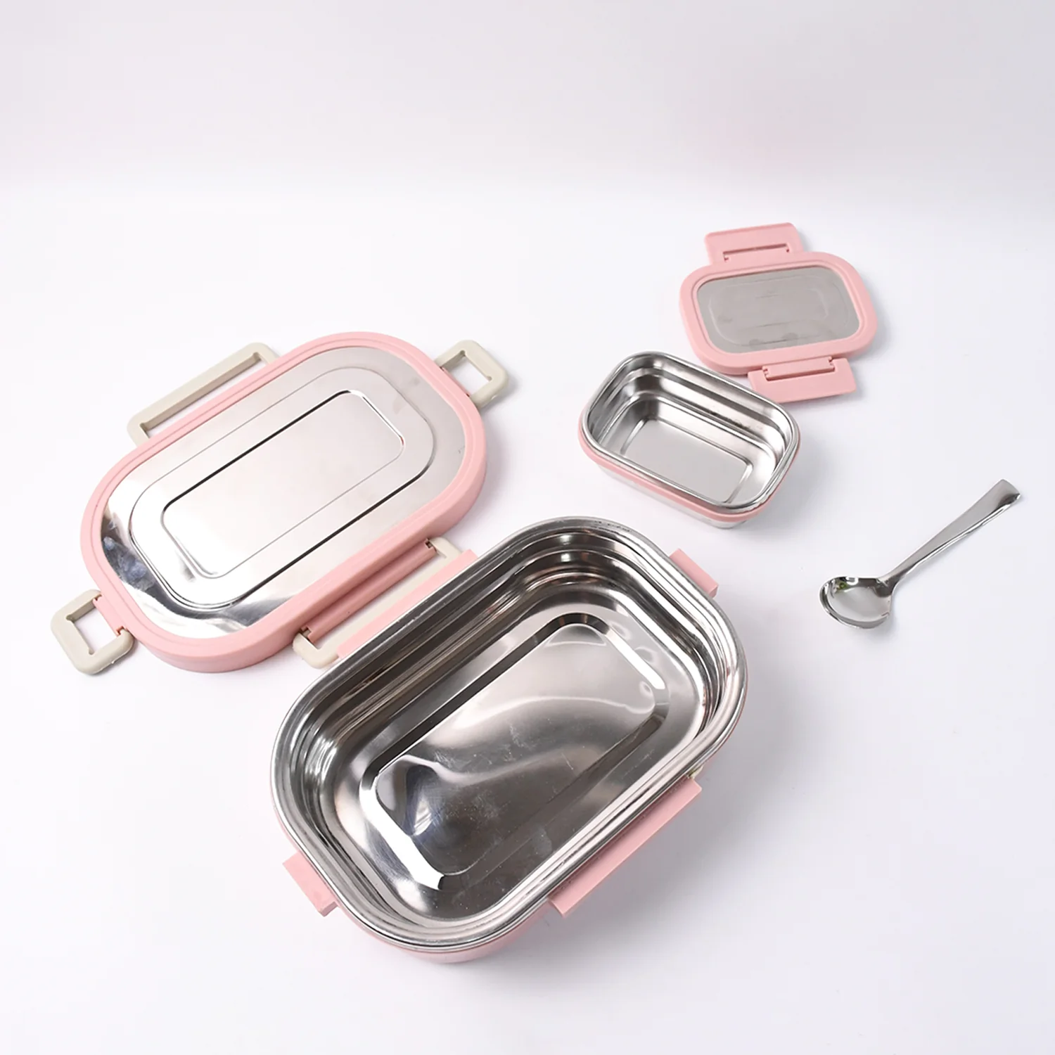 Qunic Stainless Steel Snack Lunch Box (With Small Box) - Image 6