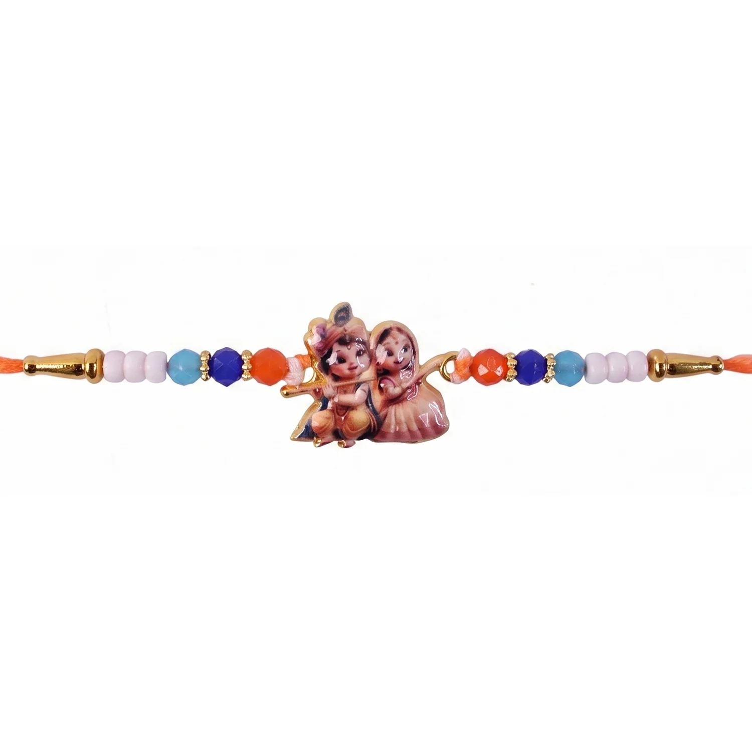 Radha Krishna Devotional Designer Rakhi - Image 5
