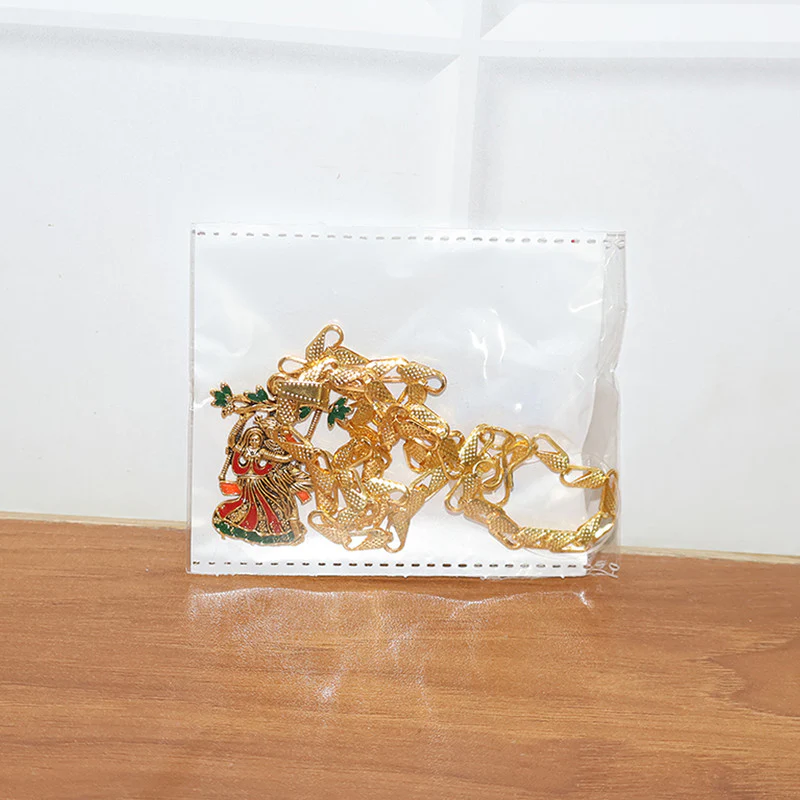 Radha Krishna Devotional Pendant with Designer Chain - Image 6