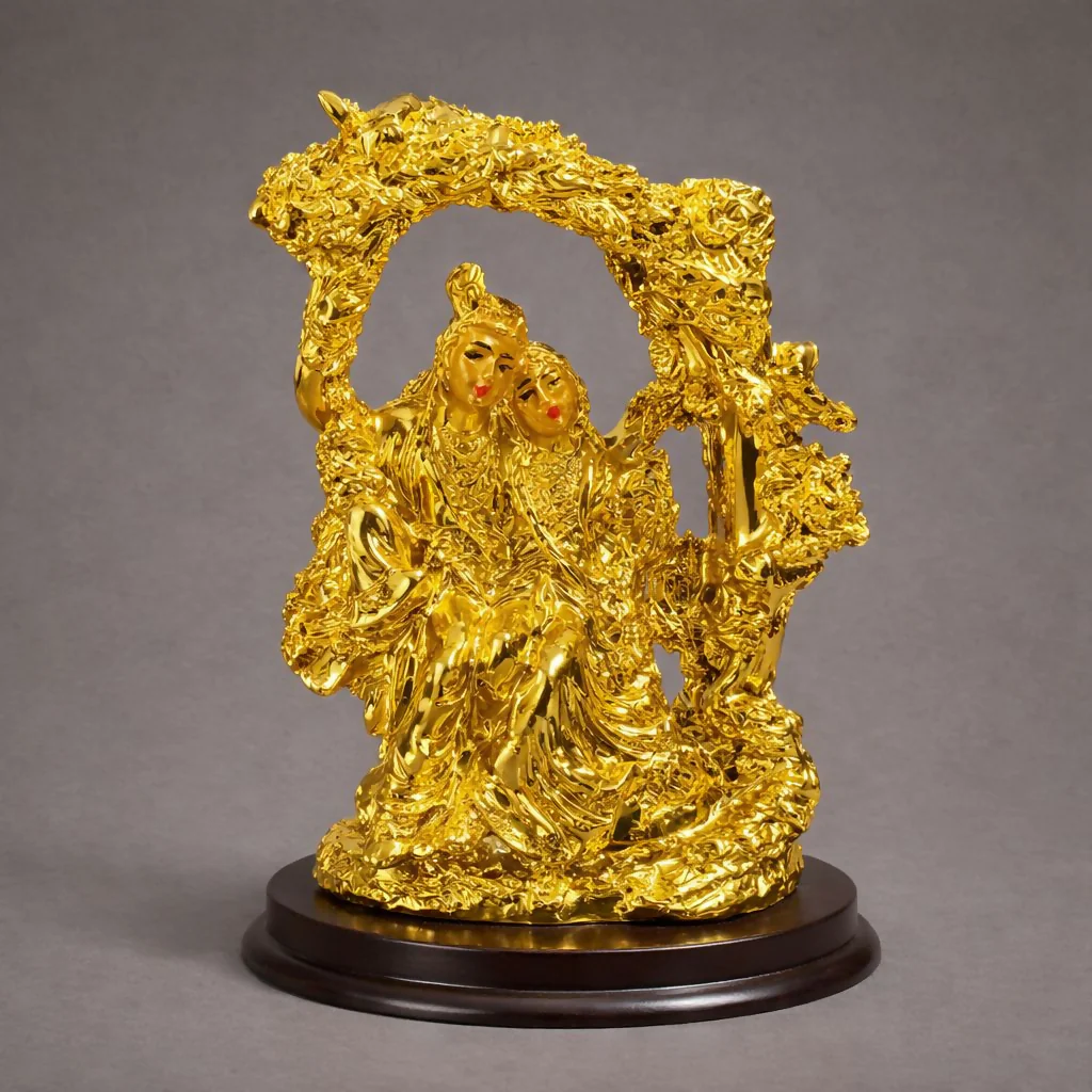 Radha Krishna Idol Decorative Showpiece for Home Temple - Image 3