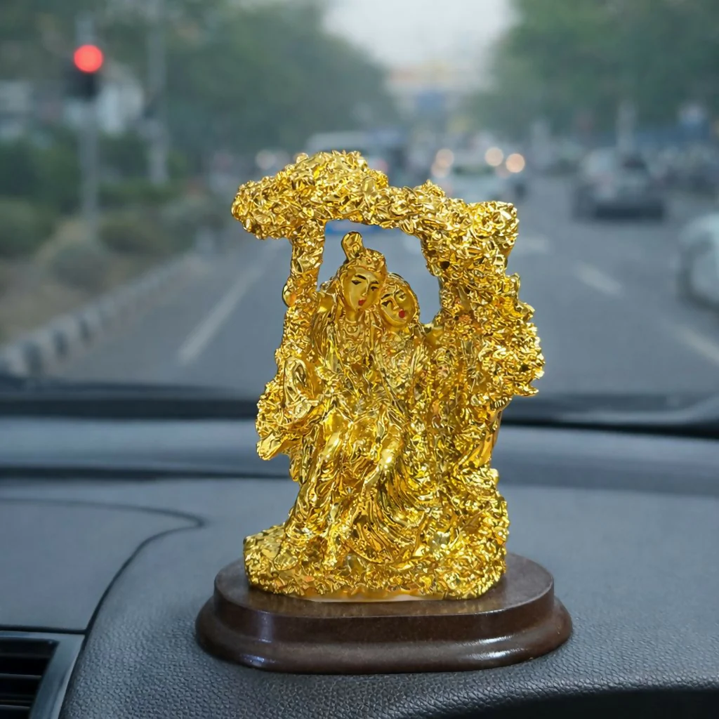 Radha Krishna Idol Decorative Showpiece for Home Temple - Image 4