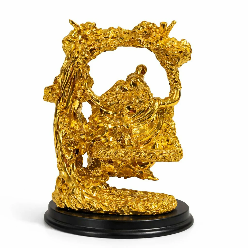 Radha Krishna Idol with Decorative Arch Showpiece for Home - Image 4