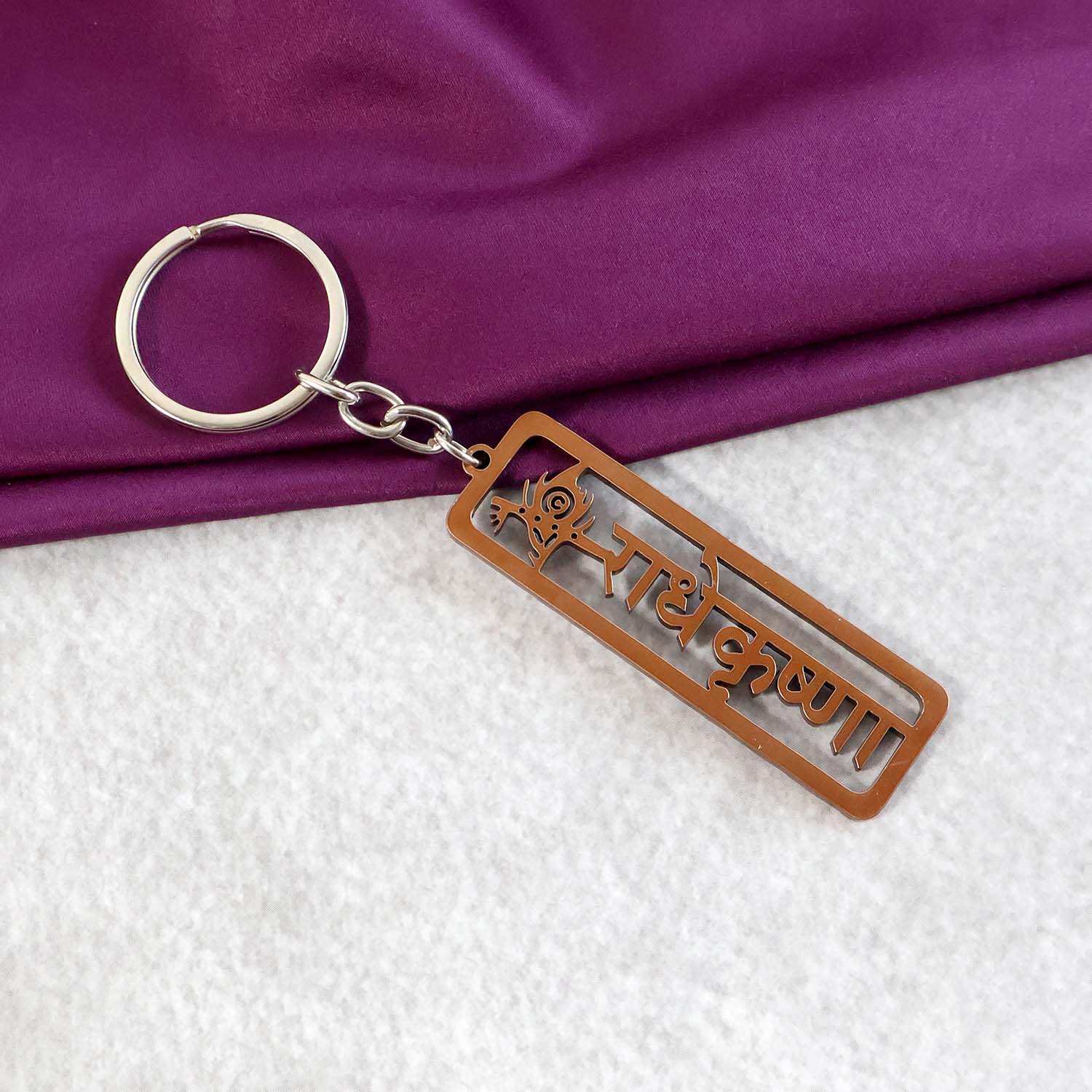 Radha Krishna Religious Metal Keychain (1 Pc) - Image 4