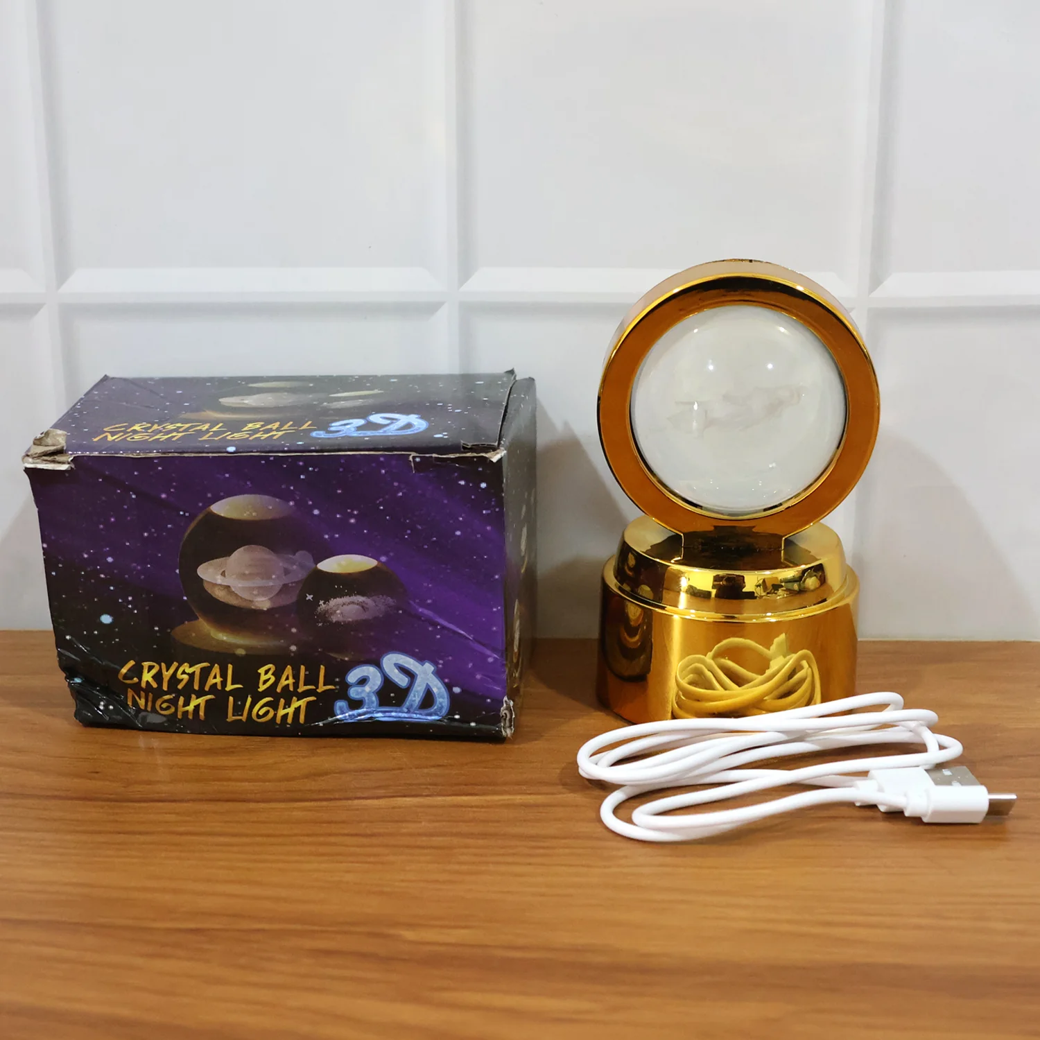 Radhe Krishna Crystal Ball Night Light – 1 Pc - Image 9