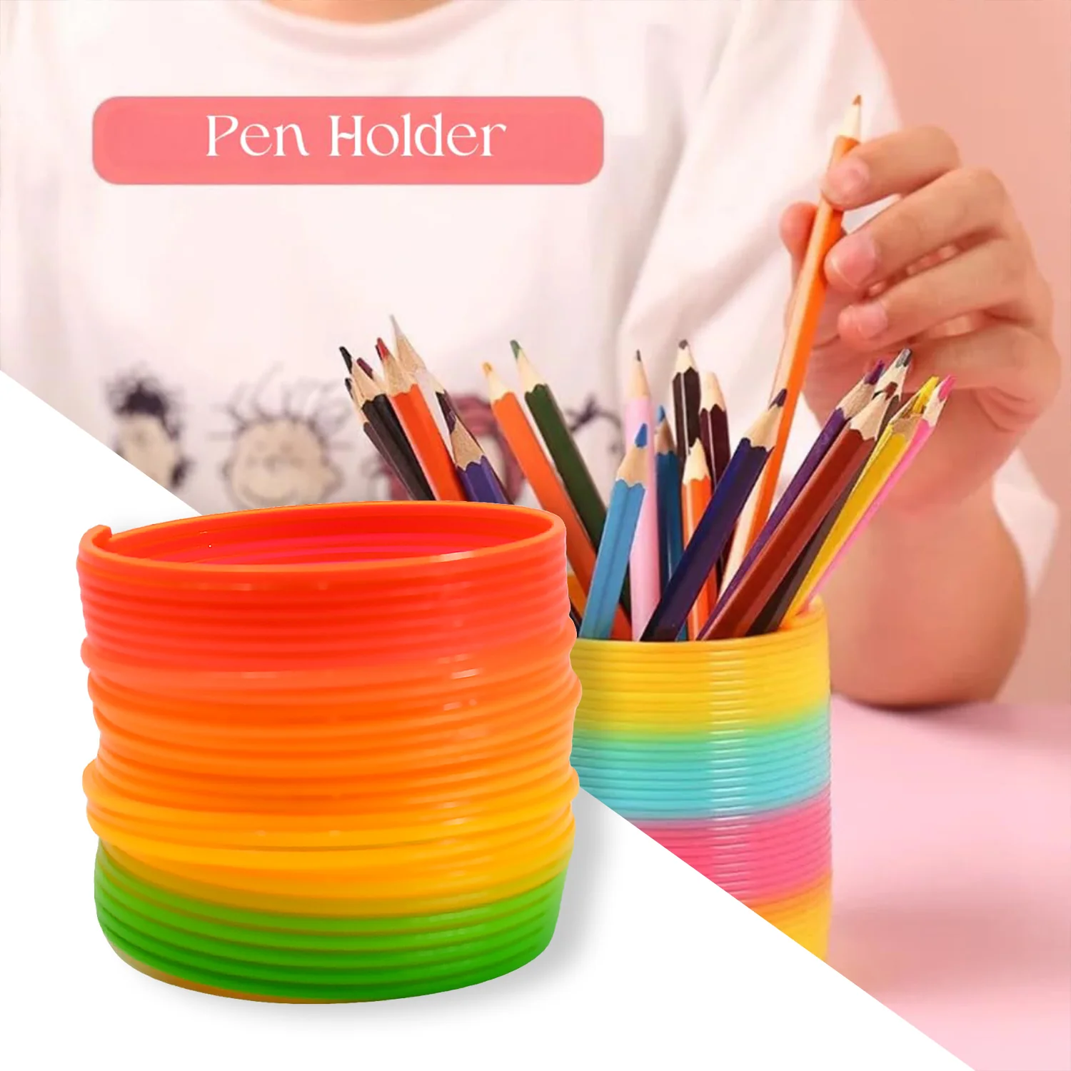 Rainbow Slinky Spring Toy – Compact Fun Toy for Kids & Adults, Gift-Friendly - Image 6