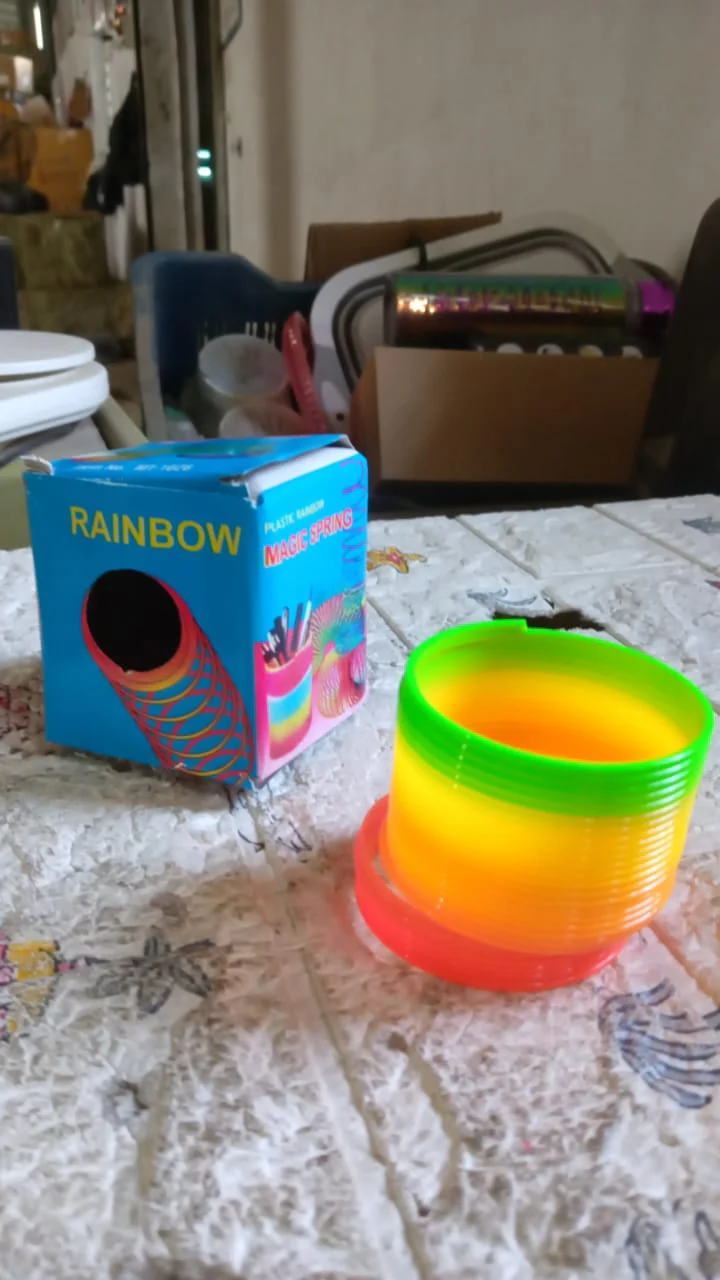 Rainbow Slinky Spring Toy – Compact Fun Toy for Kids & Adults, Gift-Friendly - Image 8