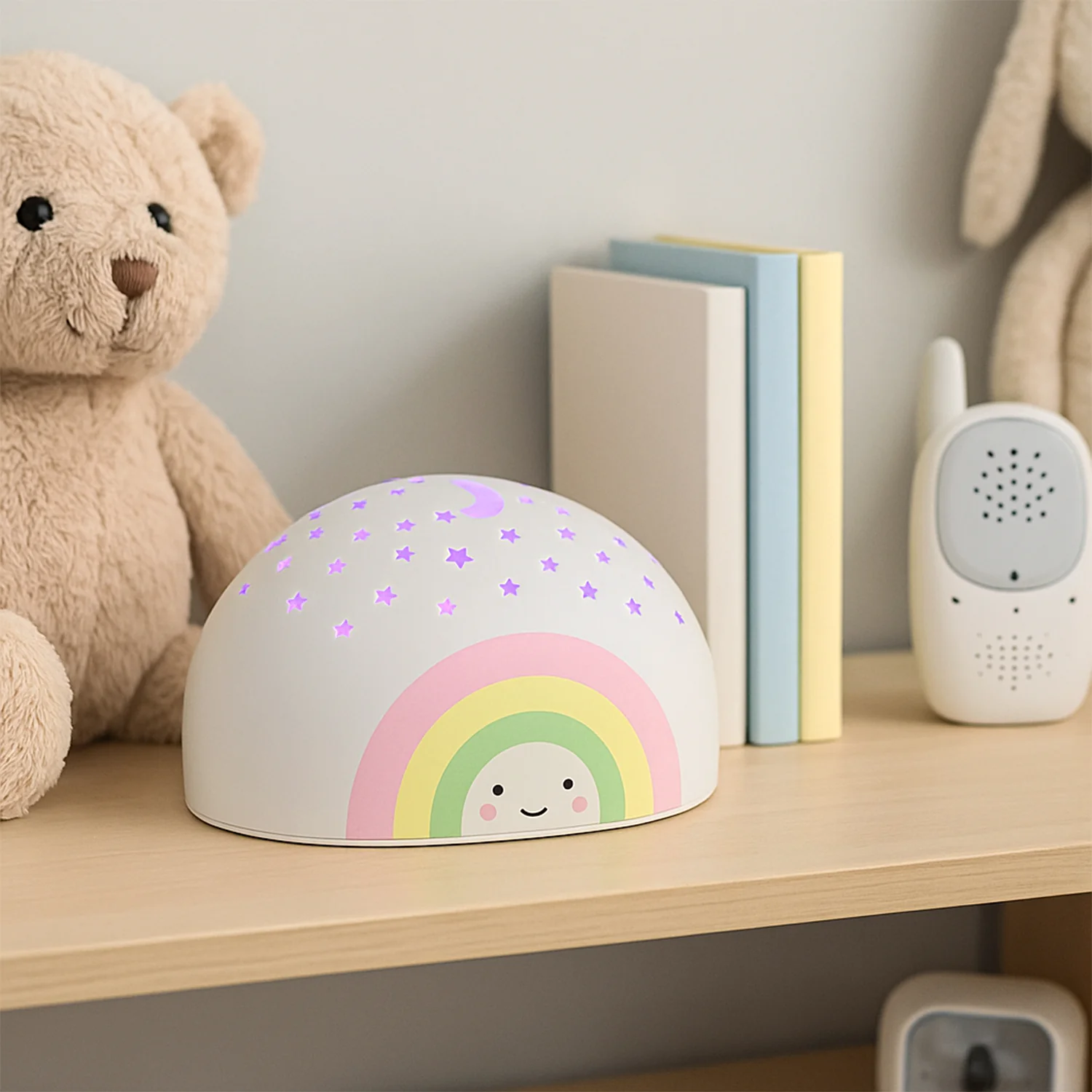 Rainbow projector LED Night Light for Kids (1 Pc (Music is not playing) - Image 4