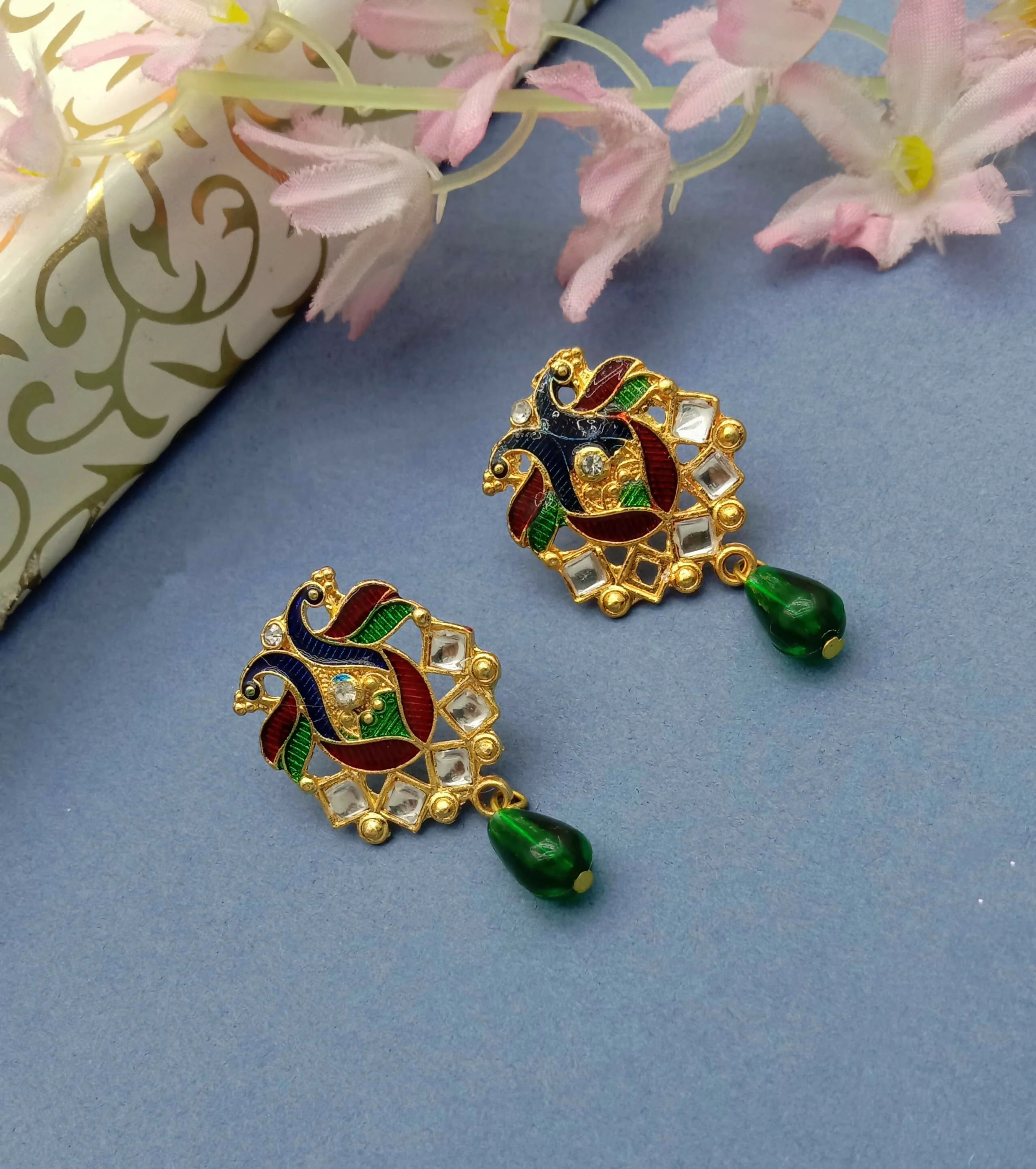 RAJASTHANI MOTI RANI HAR WITH CHOKER SET - Image 5