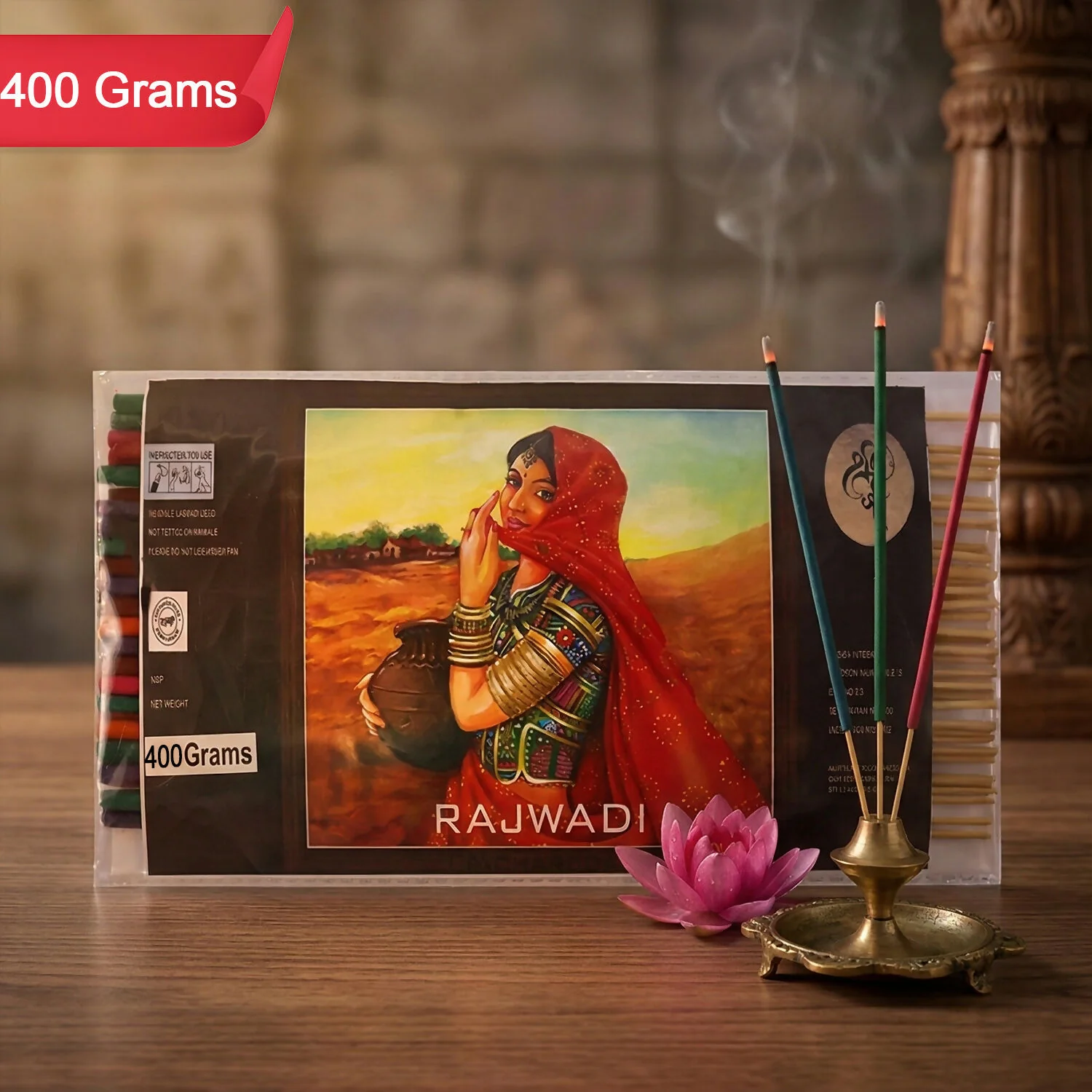 Rajwadi Incense Sticks Charcoal-Free Fragrance Agarbatti for Home Temple Pooja Meditation Prayer Aromatic Dhoop Sticks Pack - Image 5