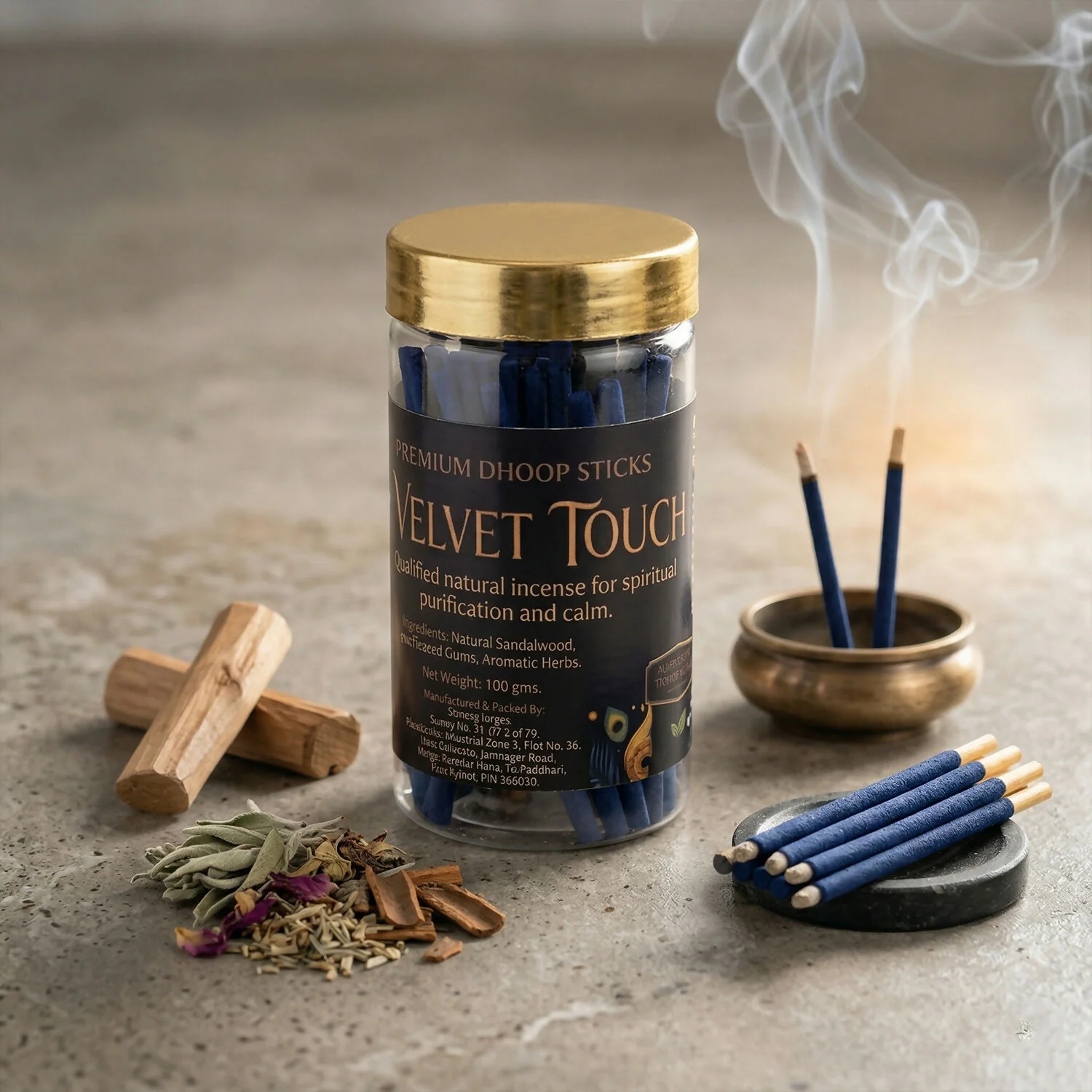 Velvet Touch Dhoop Sticks for Pooja with Long Lasting Aroma (100gm) - Image 4