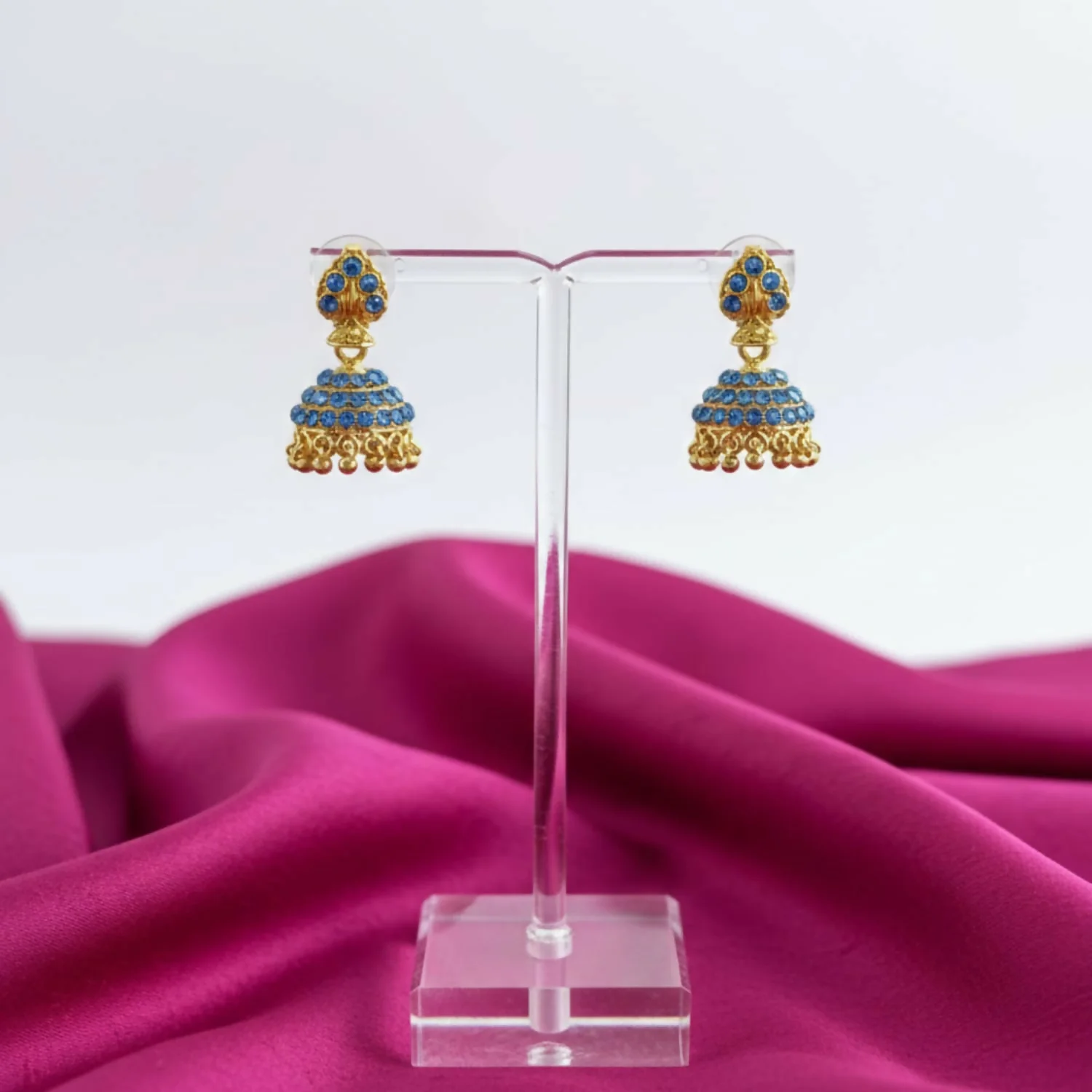 Elegent Golden Earring For Women & Girl Traditional Jewellery Stylish Fancy Jhumka Earrings - Image 3