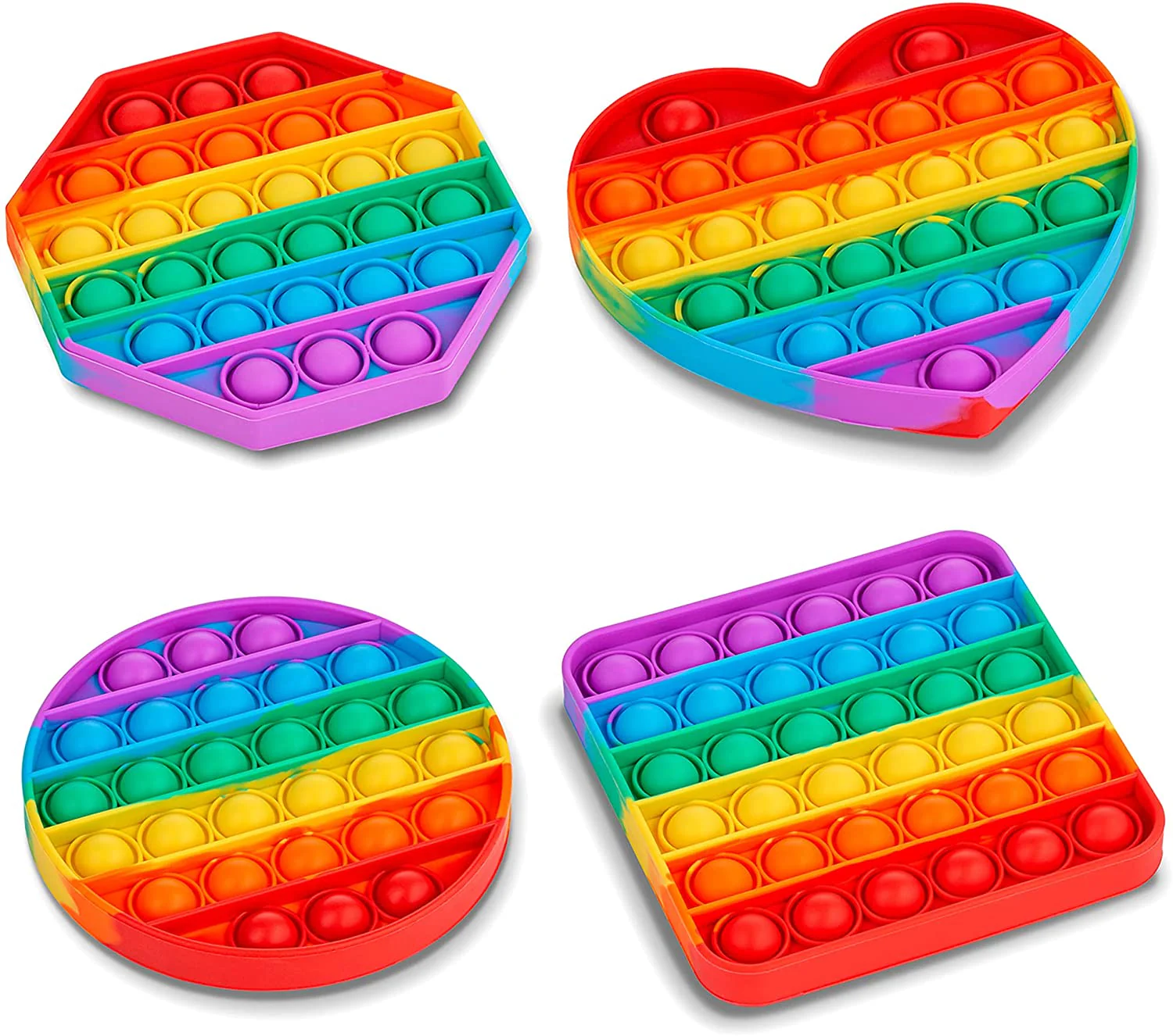 Random Shape Rainbow Colored Fidget (1Pc Only) - Image 3