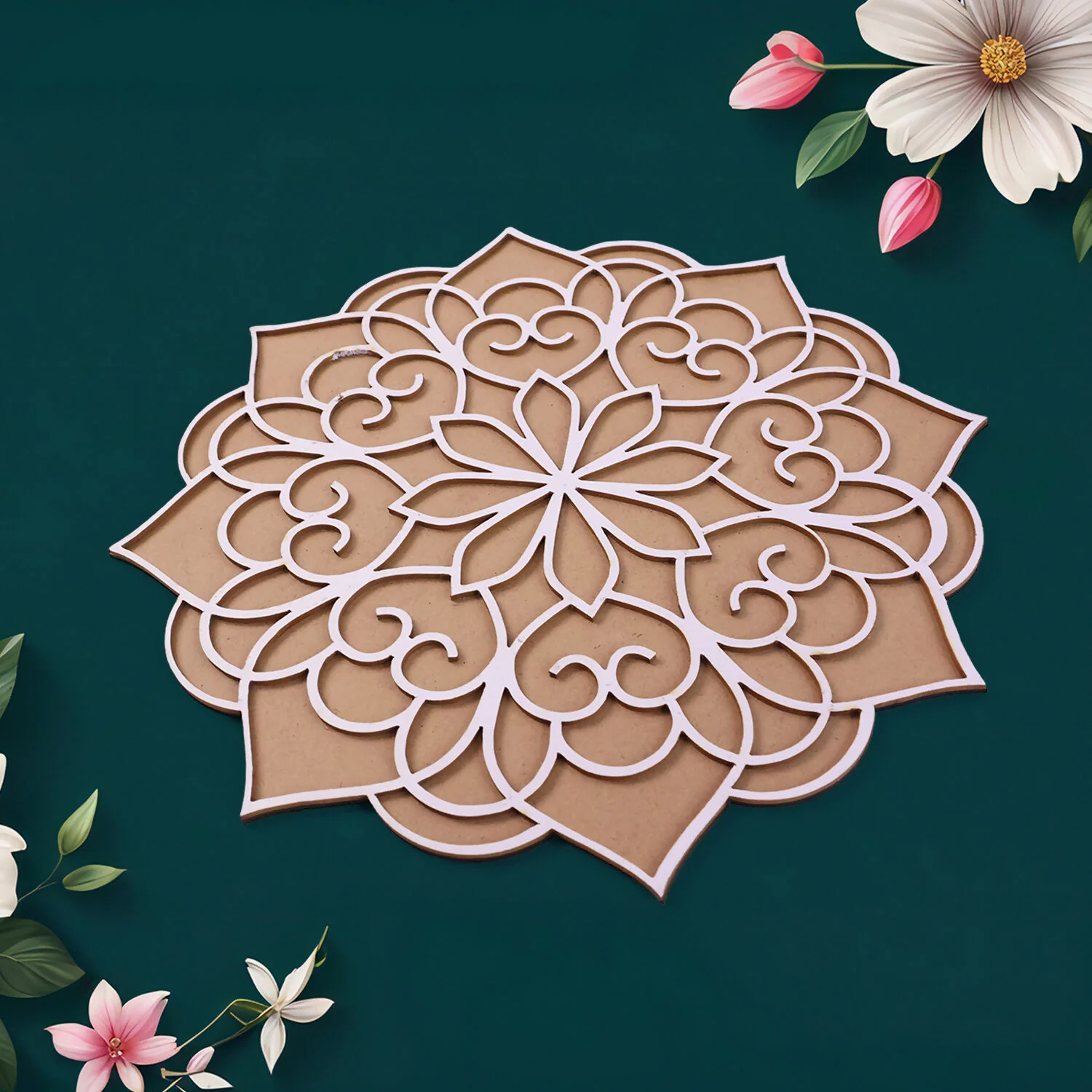 Rangoli Stencil | 16 Inch | Mandala Design for Diwali and Festivals - Image 4