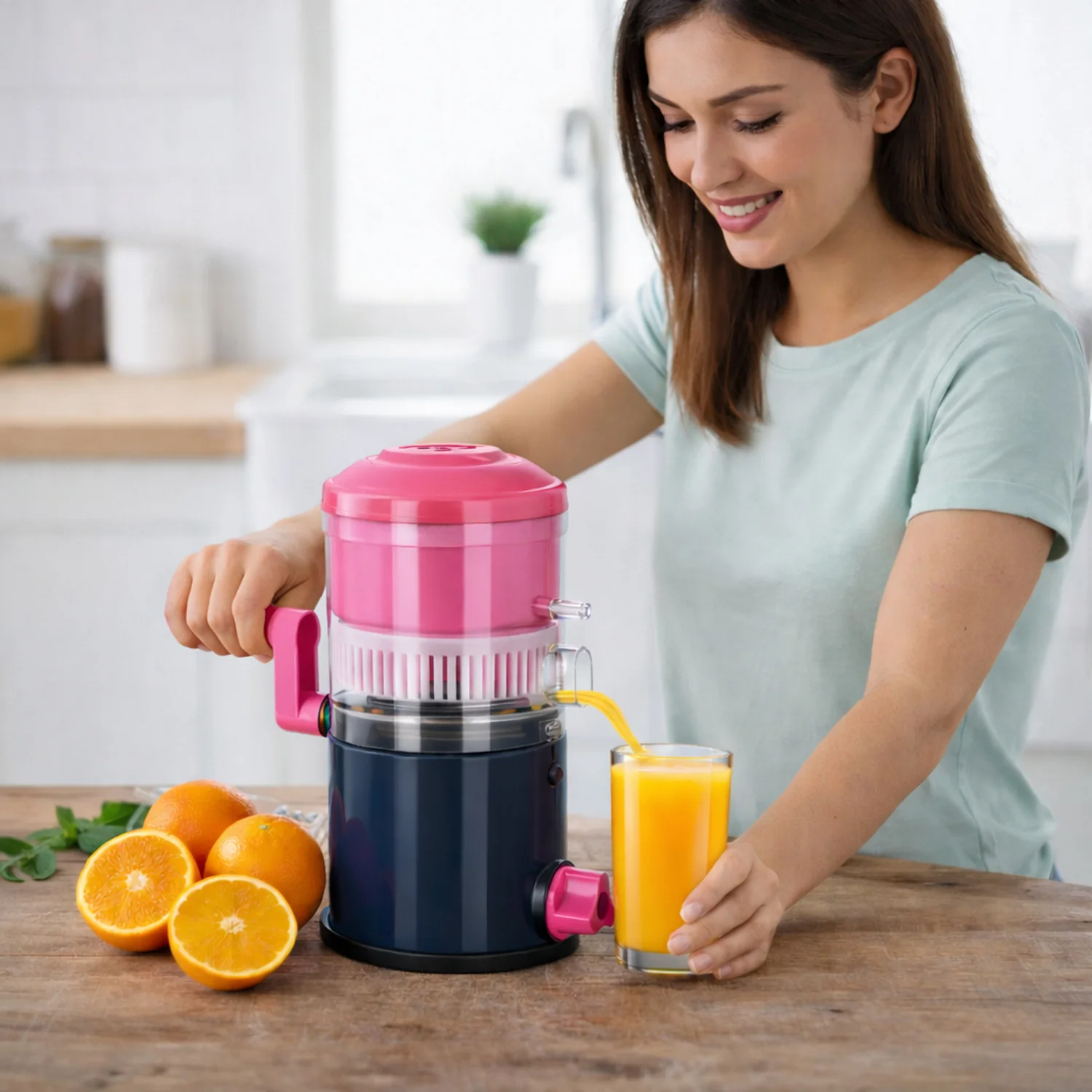 Rapid Manual Hand Press Juicer (1 Set) - Image 3
