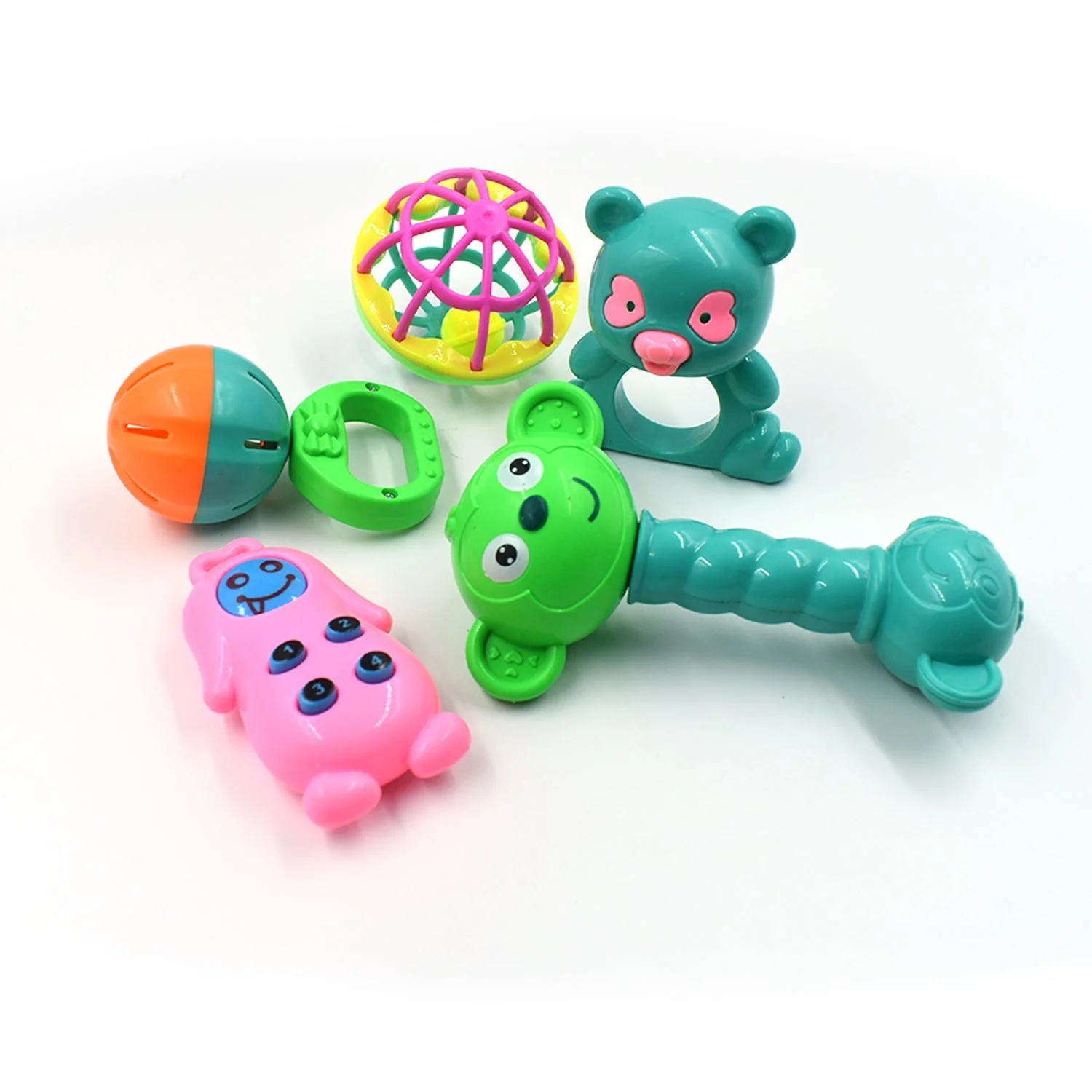 AT38 5Pc Rattles Baby Toy game for kids and babies for playing and enjoying purposes - Image 4
