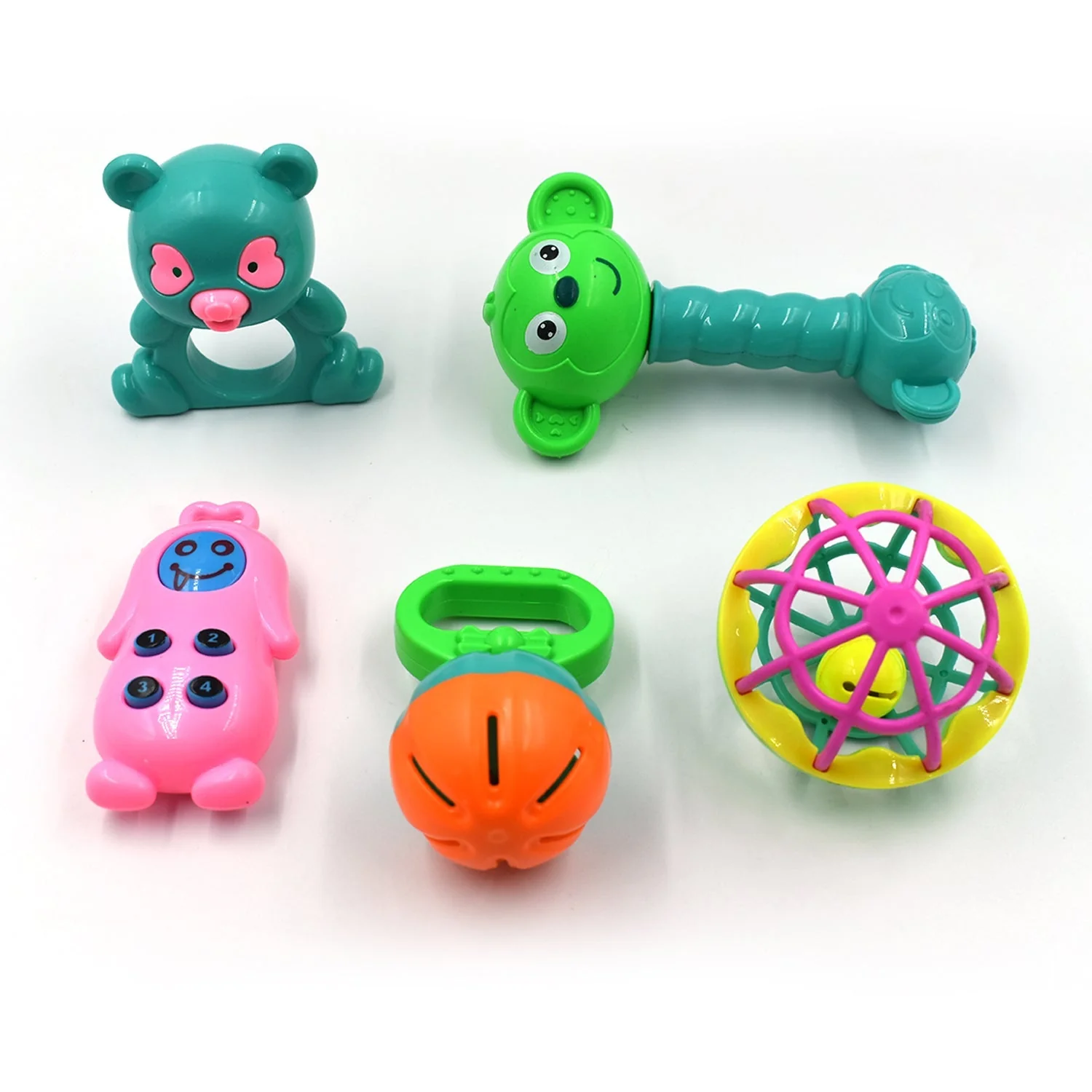 AT38 5Pc Rattles Baby Toy game for kids and babies for playing and enjoying purposes - Image 5