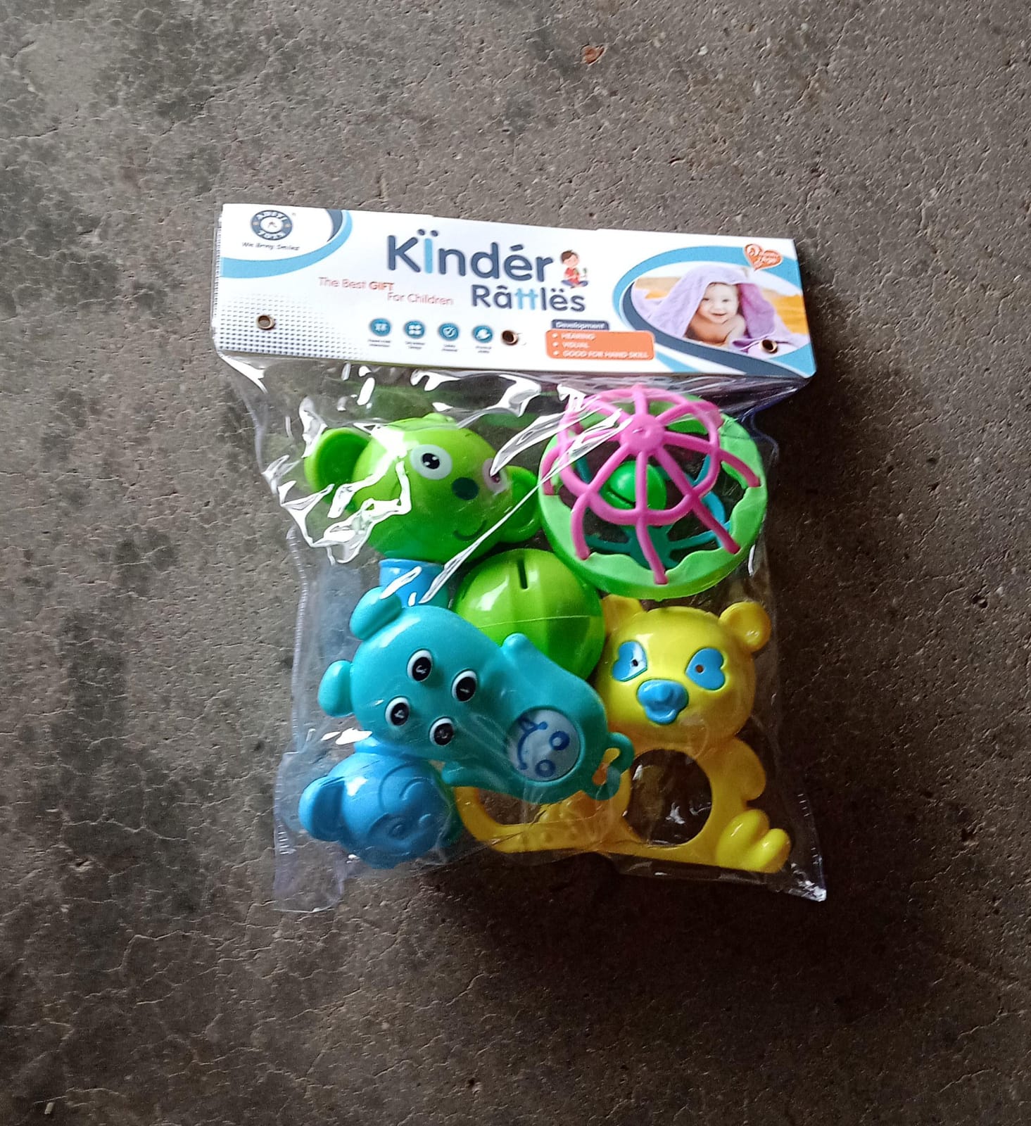 AT38 5Pc Rattles Baby Toy game for kids and babies for playing and enjoying purposes - Image 8