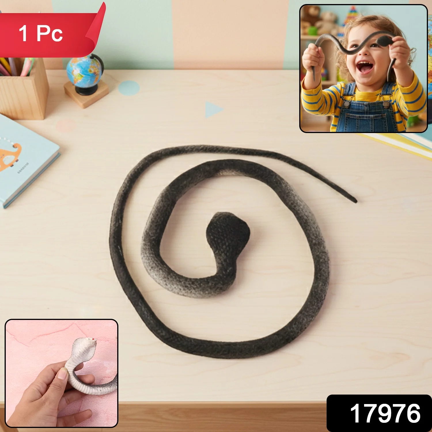 Realistic Dummy Snake Toy for Kids Pranks (1 Pc) - Image 2