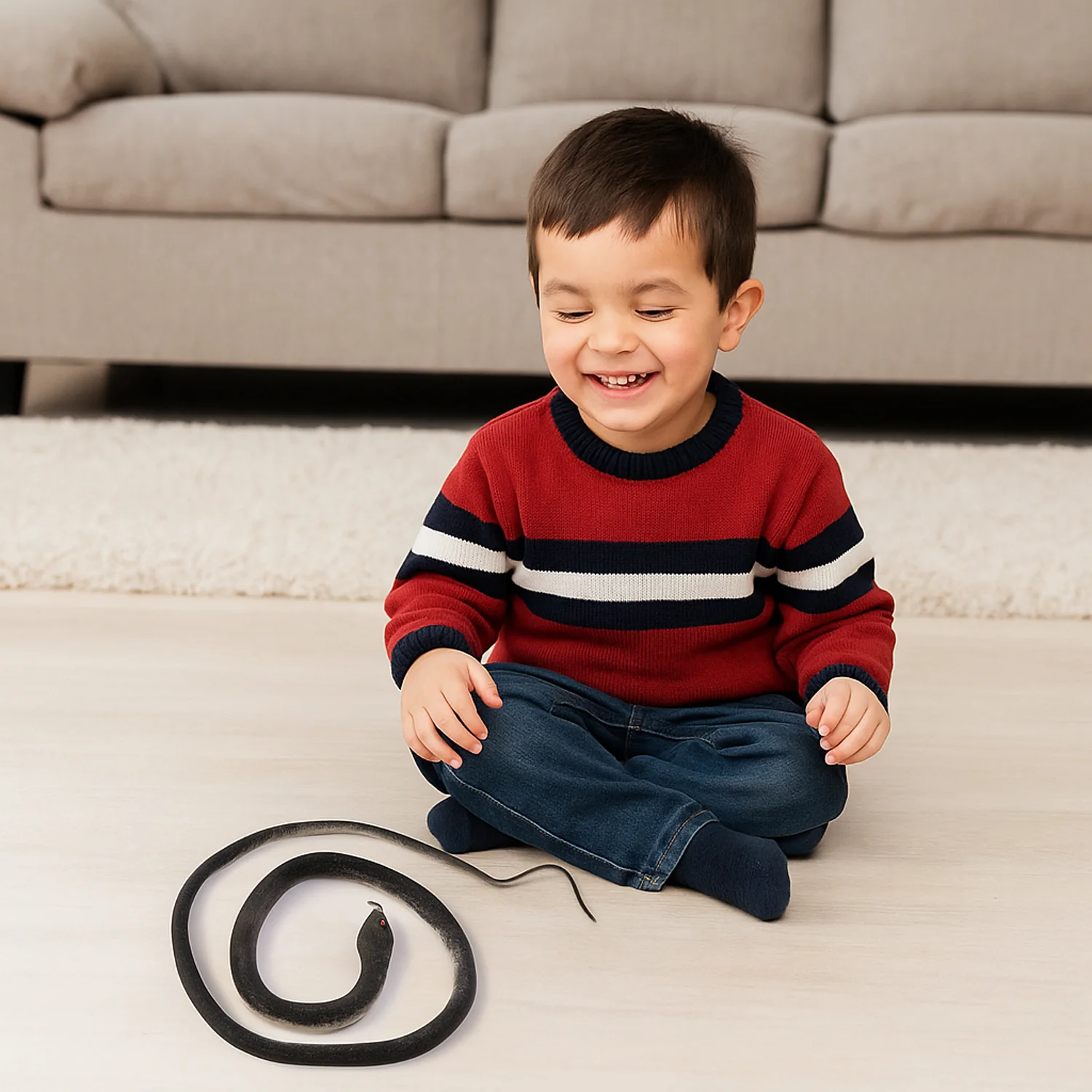Realistic Rubber Snake Prank Toy (1 Pc) - Image 7