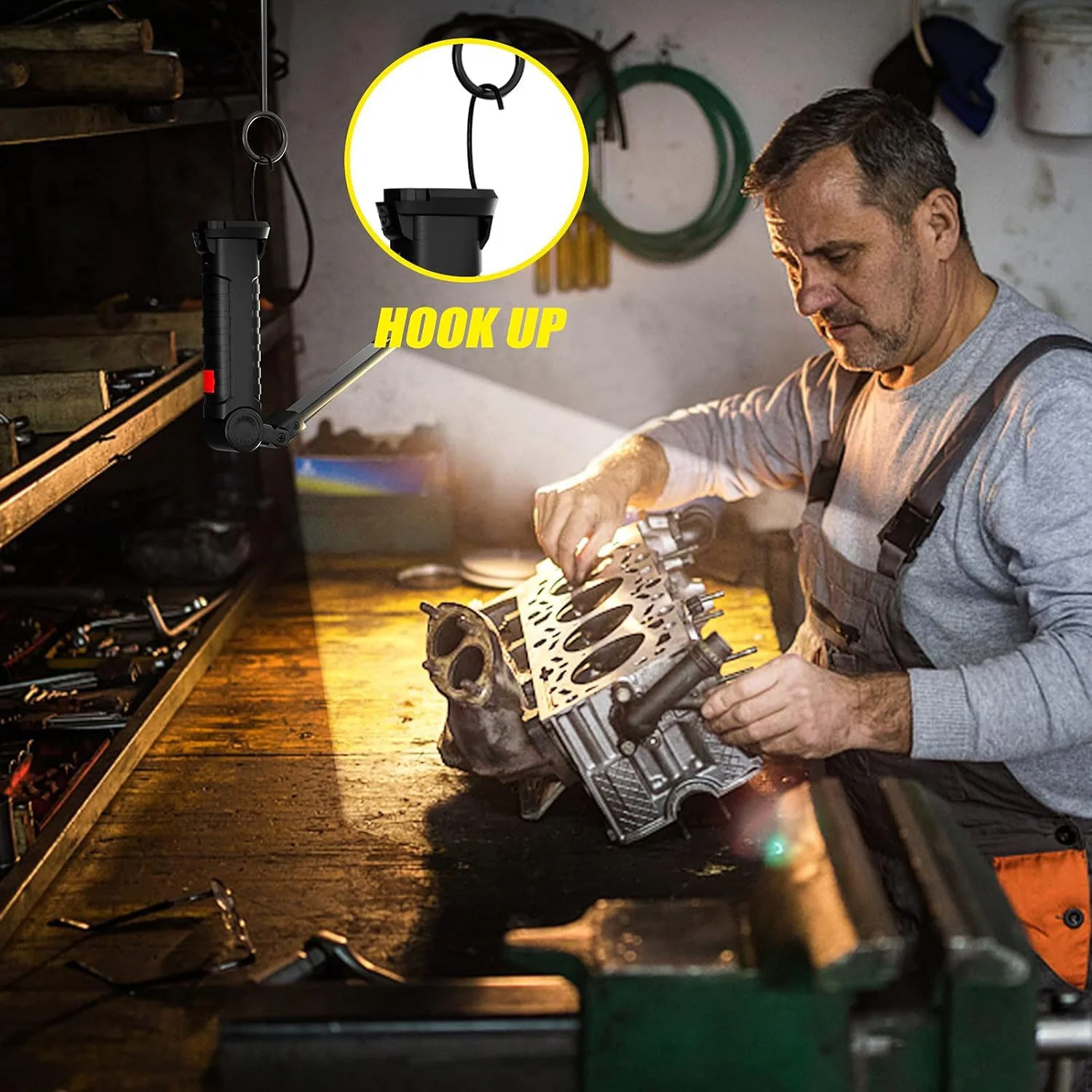 Rechargeable Adjustable Big LED Work Light (1 Pc) - Image 3