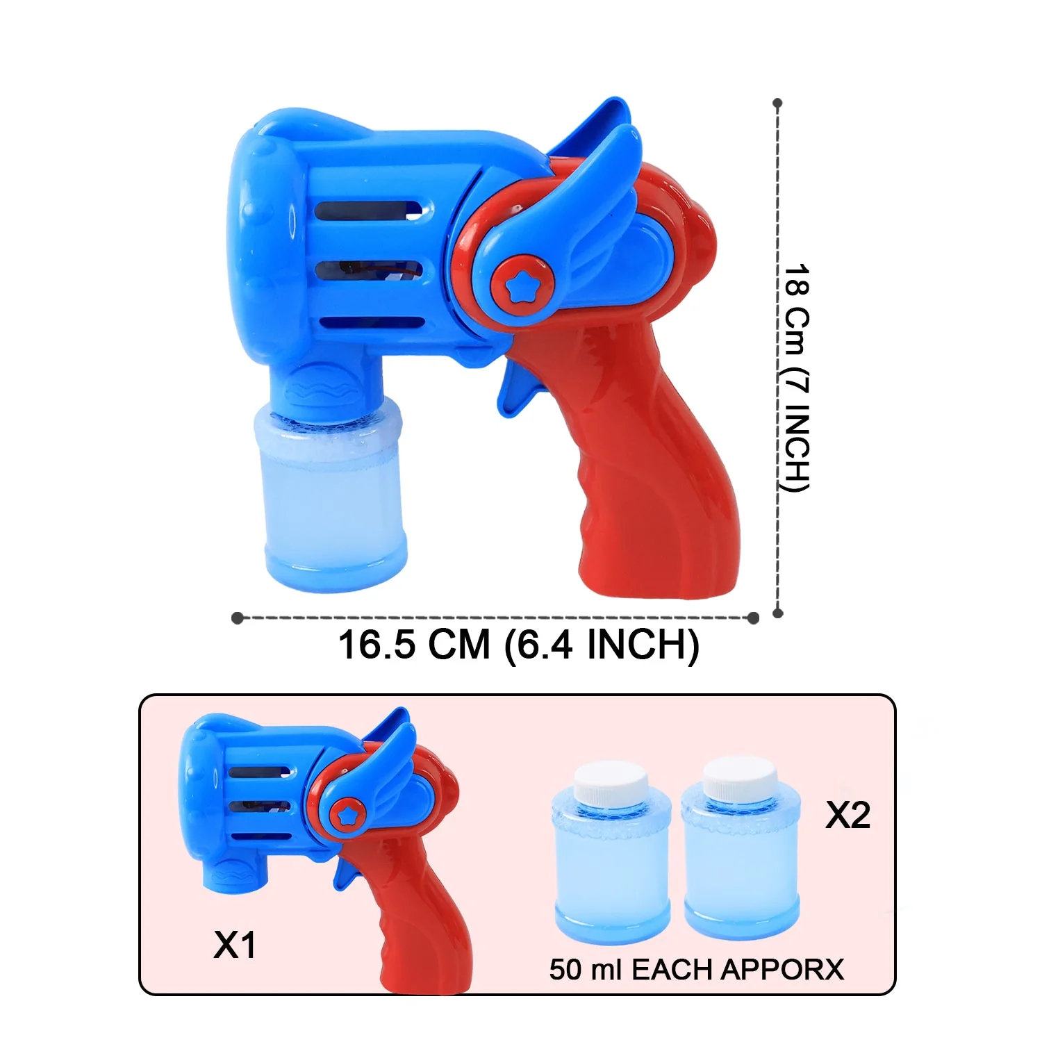 Rechargeable Bubble Gun Toy for Kids (1 Set) - Image 4