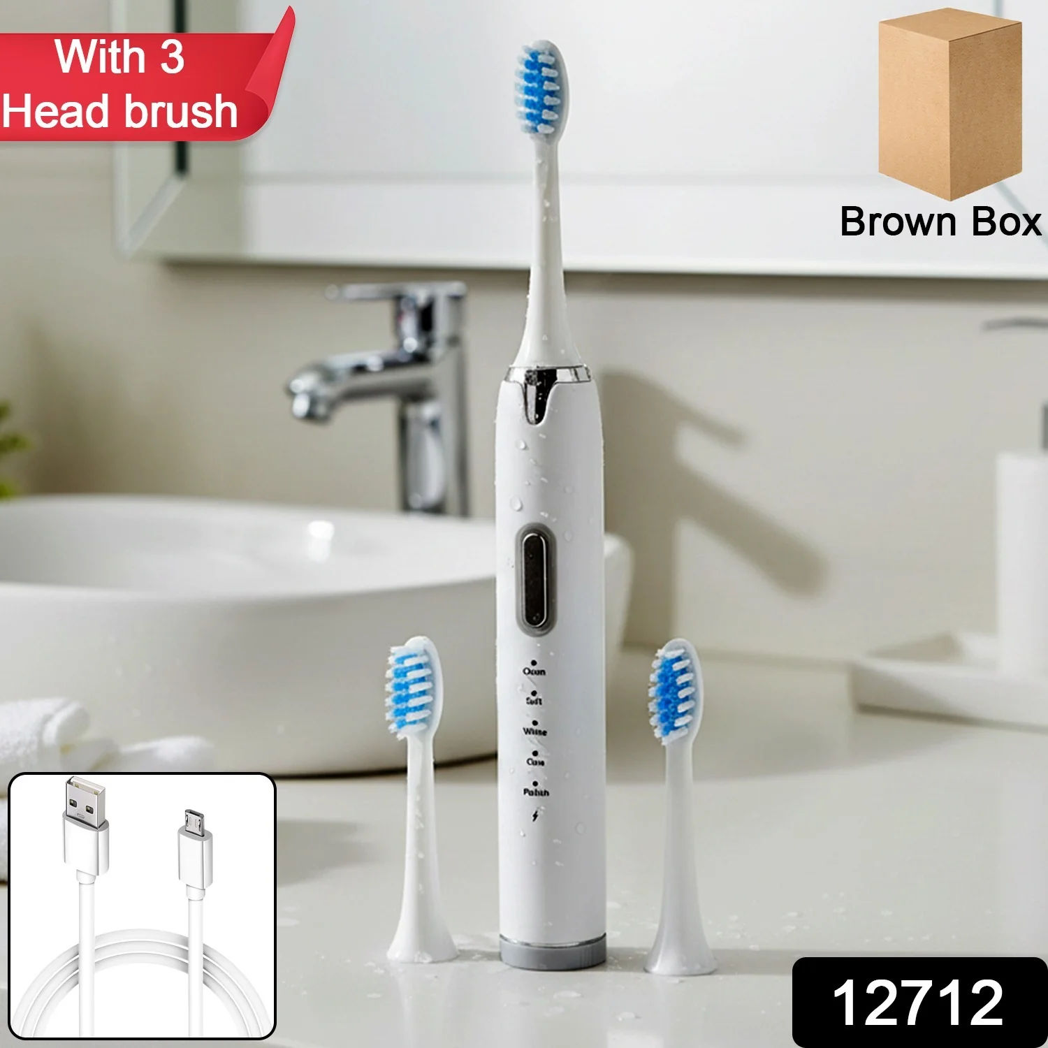 Rechargeable Electric Toothbrush Set - Image 2