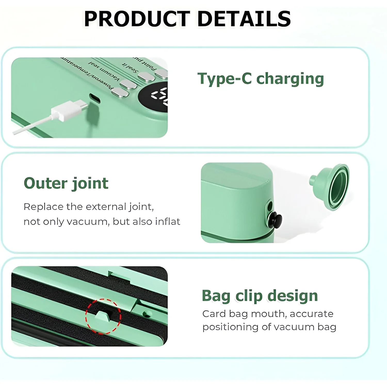 Rechargeable Electric Vacuum Sealer Machine - Image 4