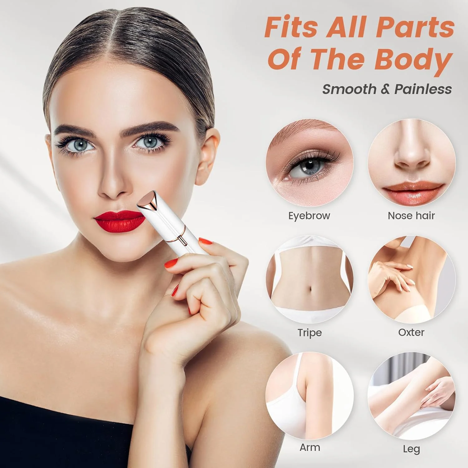 Rechargeable Facial Hair Remover Set for Women  – 1 Set - Image 8