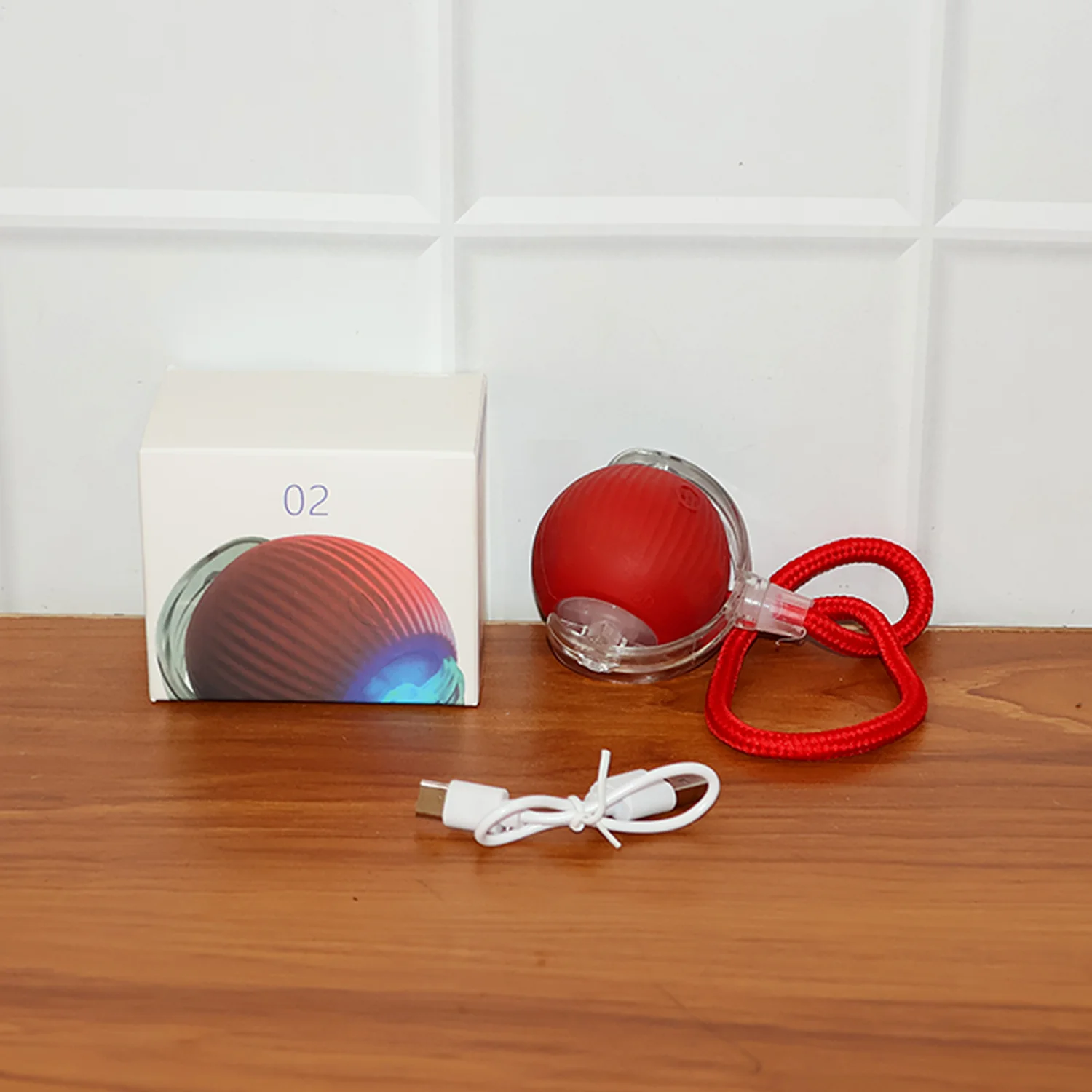 Rechargeable Interactive Cat Toy Ball with Detachable Tail and LED Light (1 Pc) - Image 9