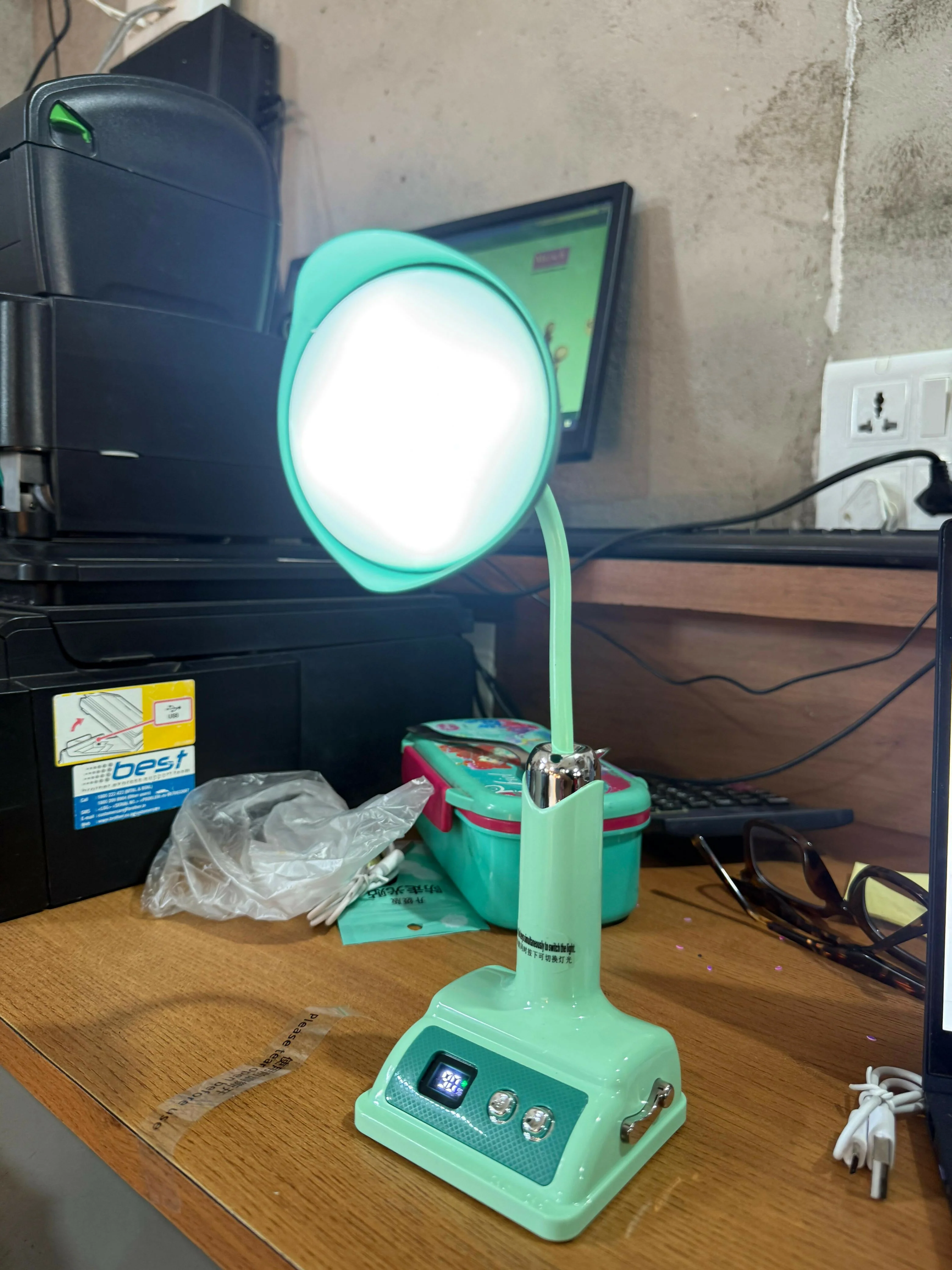 Rechargeable LED Desk Lamp with 3 Light Modes & Adjustable Neck - Image 5