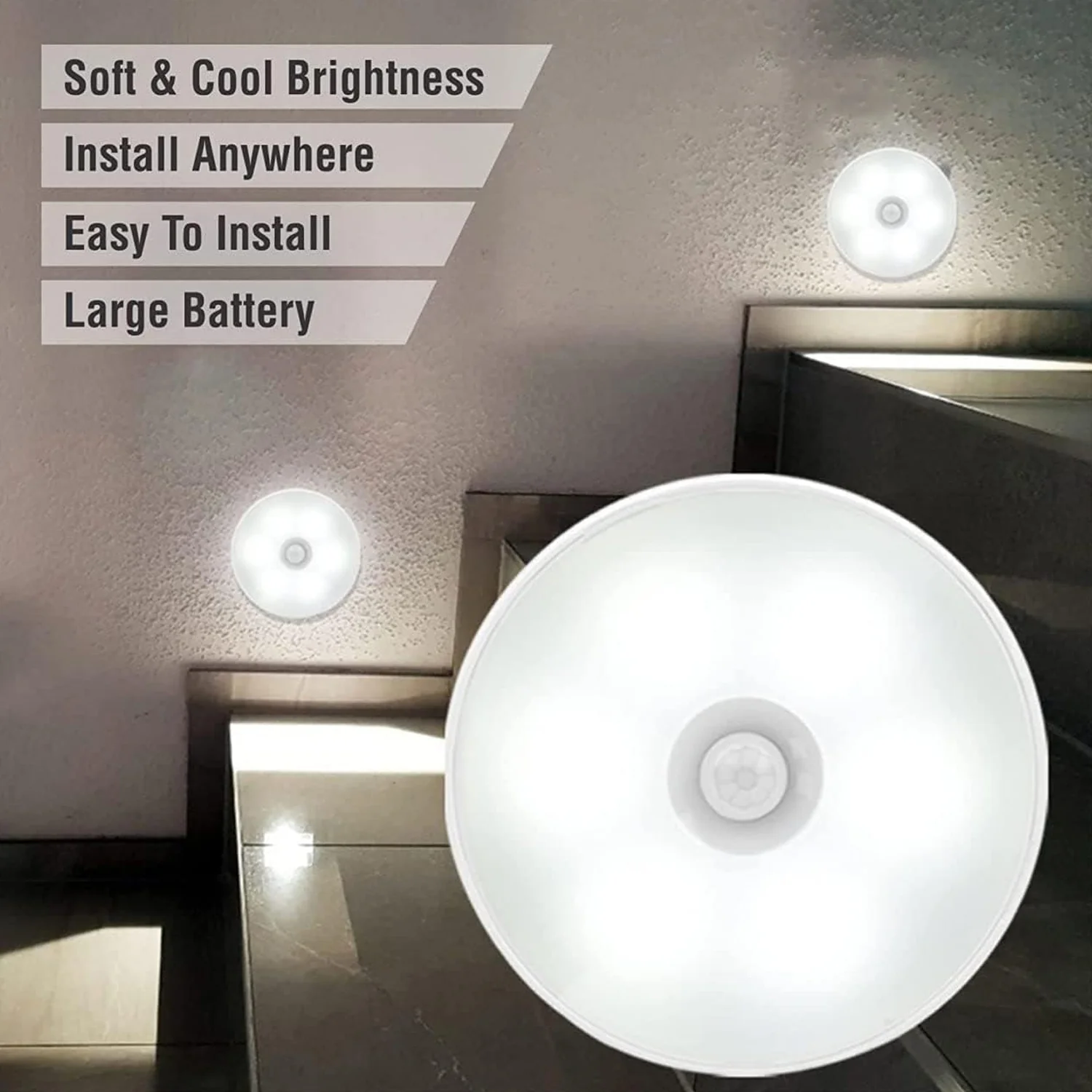 Rechargeable LED Press Button Night Light (1 Pc) - Image 6