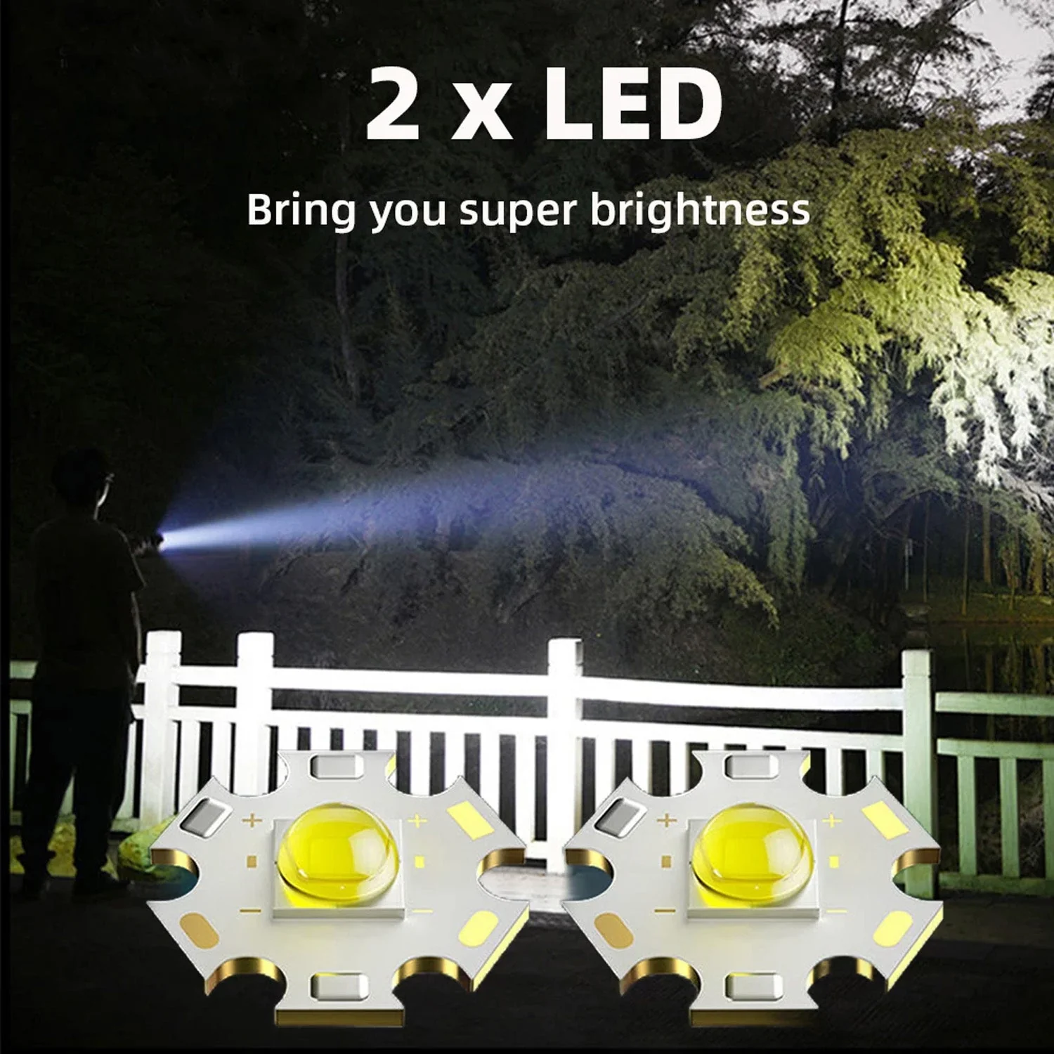 Rechargeable Mini LED Flashlight with Power Bank, 3 Modes (1 Pc, 800mAh) - Image 3
