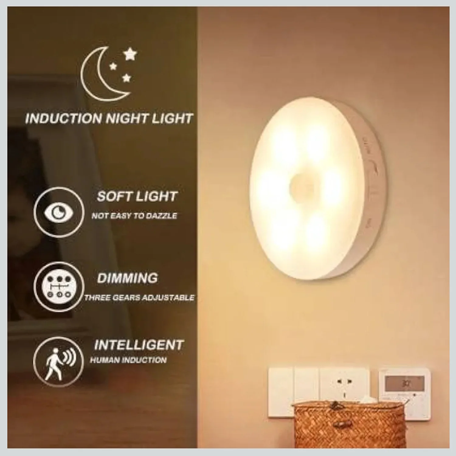 Rechargeable Motion Sensor Night Light (1 Pc) - Image 3