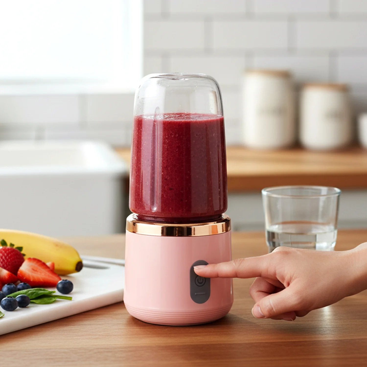 Rechargeable Portable Mini Juicer Blender Bottle Without Cup (1 Pc, 400 ML) - Image 3