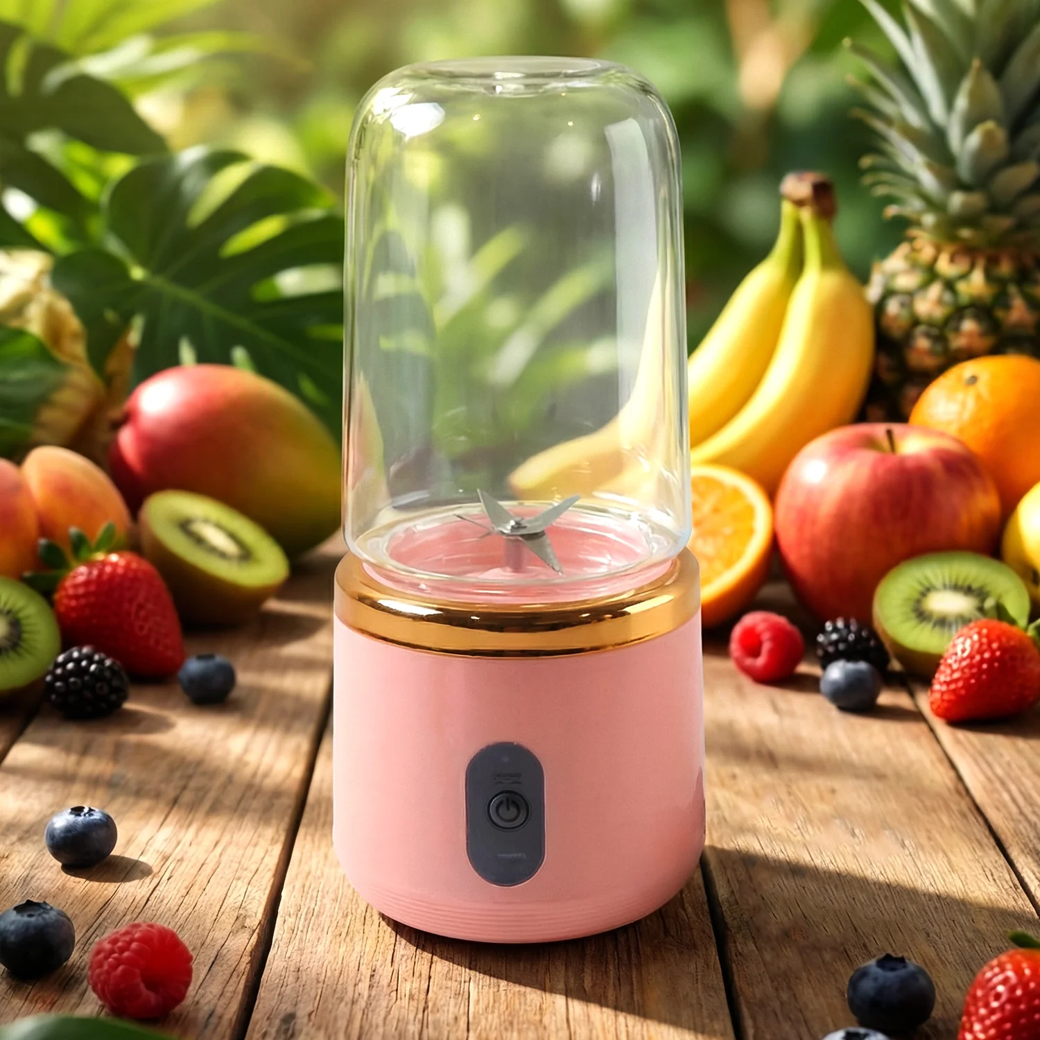 Rechargeable Portable Mini Juicer Blender Bottle Without Cup (1 Pc, 400 ML) - Image 5