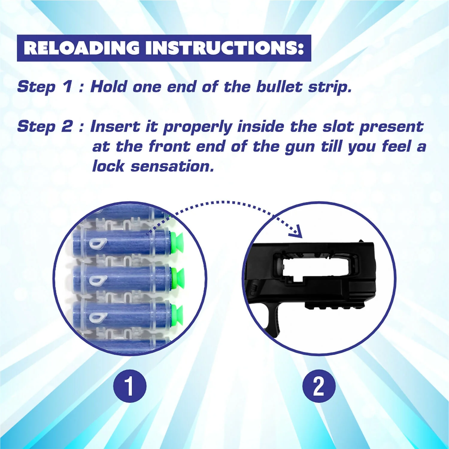 Rechargeable Soft Bullet Toy Gun Set with 30 Bullets and Dual Manual Auto Firing Mode - Image 4