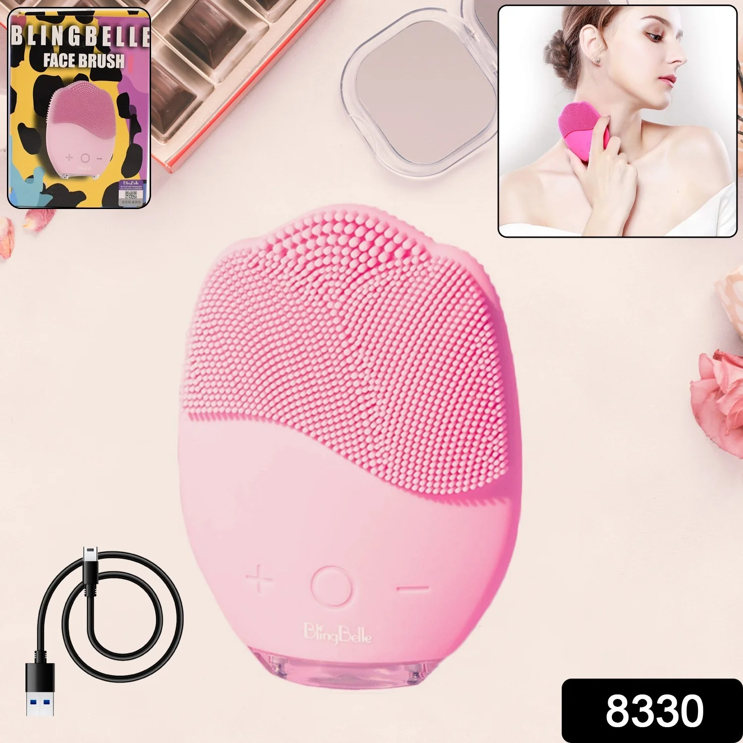 Rechargeable Sonic Silicone Face Cleansing Brush - Image 2