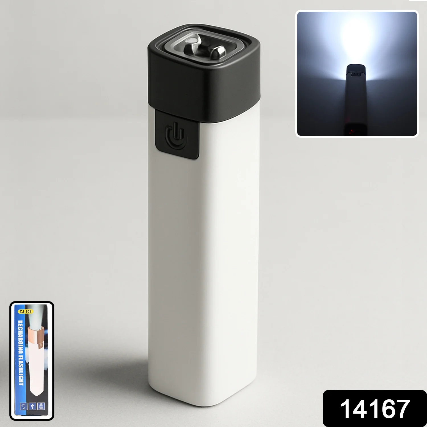 Rechargeable Touch-Control LED Flashlight (1 Pc) - Image 2