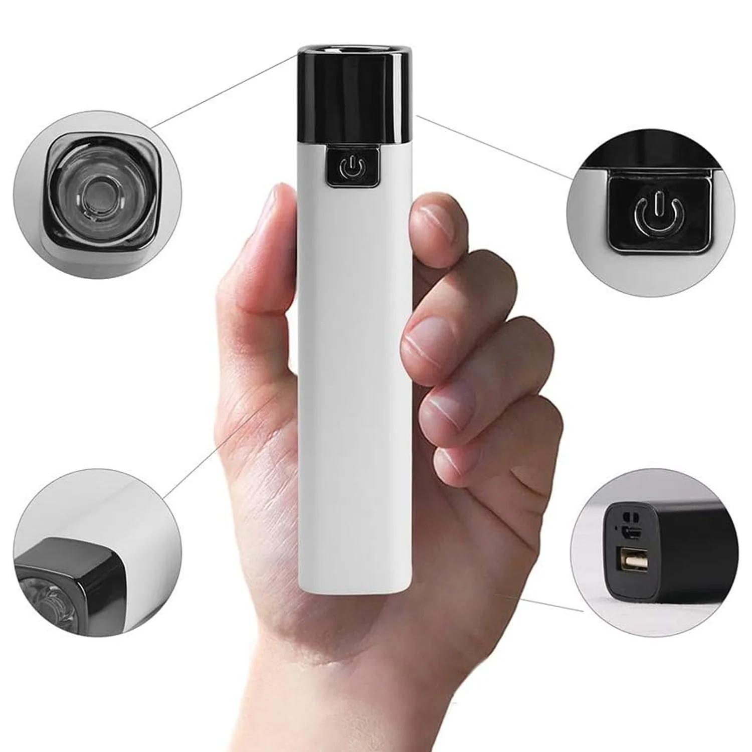 Rechargeable Touch-Control LED Flashlight (1 Pc) - Image 3