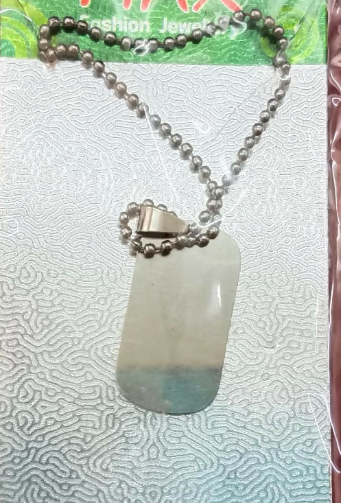 Rectangle Steel Chain Pendant For Men - Image 5